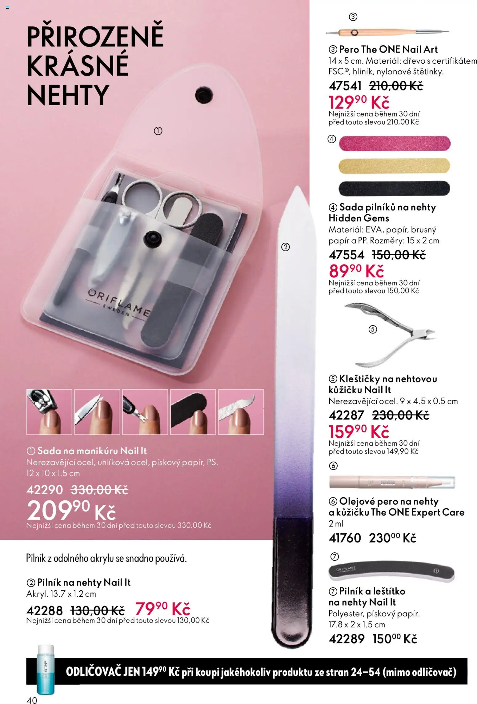 Oriflame katalog č.01/2026 od 30.12.2025 | Strana: 40 | Produkty: Pero, Nehty