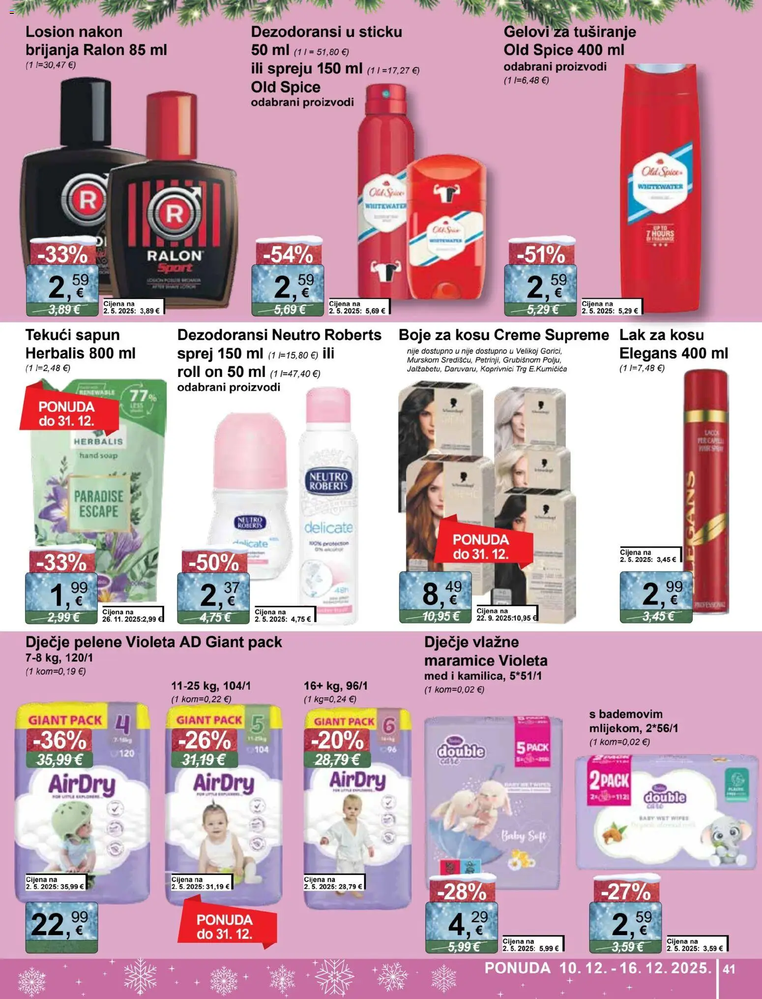KTC katalog | vrijedi od 10.12.2025 | Stranica: 41 | Proizvodi: Med, Roll on, Sapun, Violeta