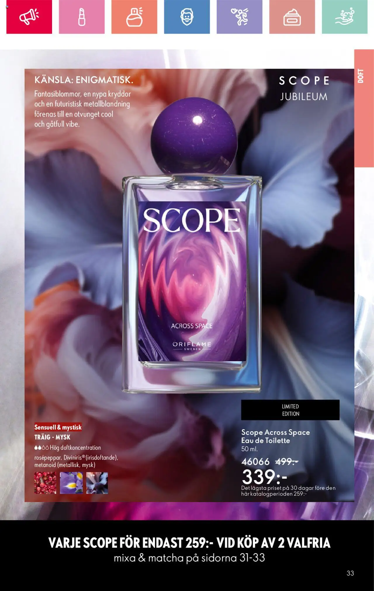 Oriflame reklamblad aktuell från 24.08.2025 | Sida: 33 | Produkter: Doft, Eau de toilette