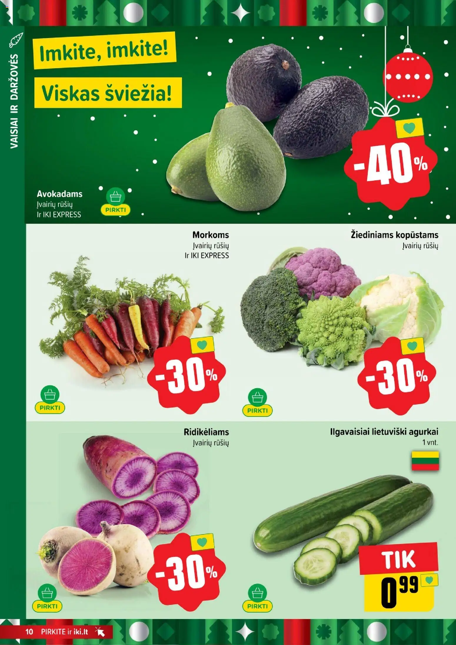 IKI akcijos nuo 22.12.2025 | Puslapis: 10 | Prekių: Agurkai