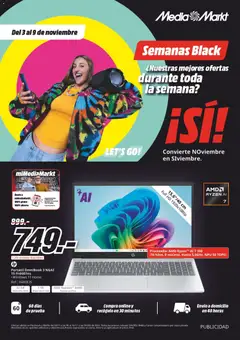 Vista previa Media Markt Black Friday válido desde el 03.11.2025