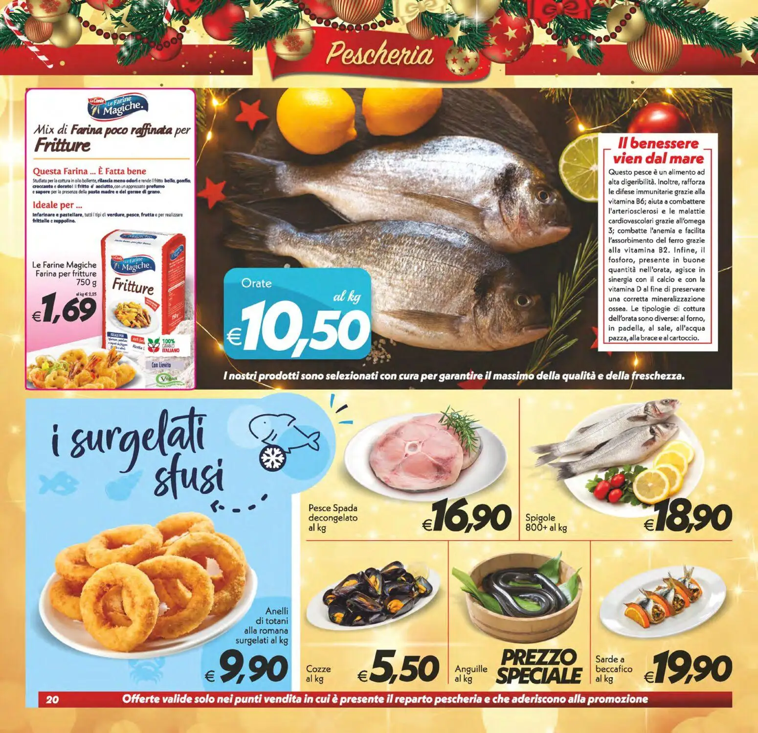 Volantino SuperConveniente del 16.12.2025 | Pagina: 20 | Prodotti: Pesce, Frutta, Pasta, Profumo