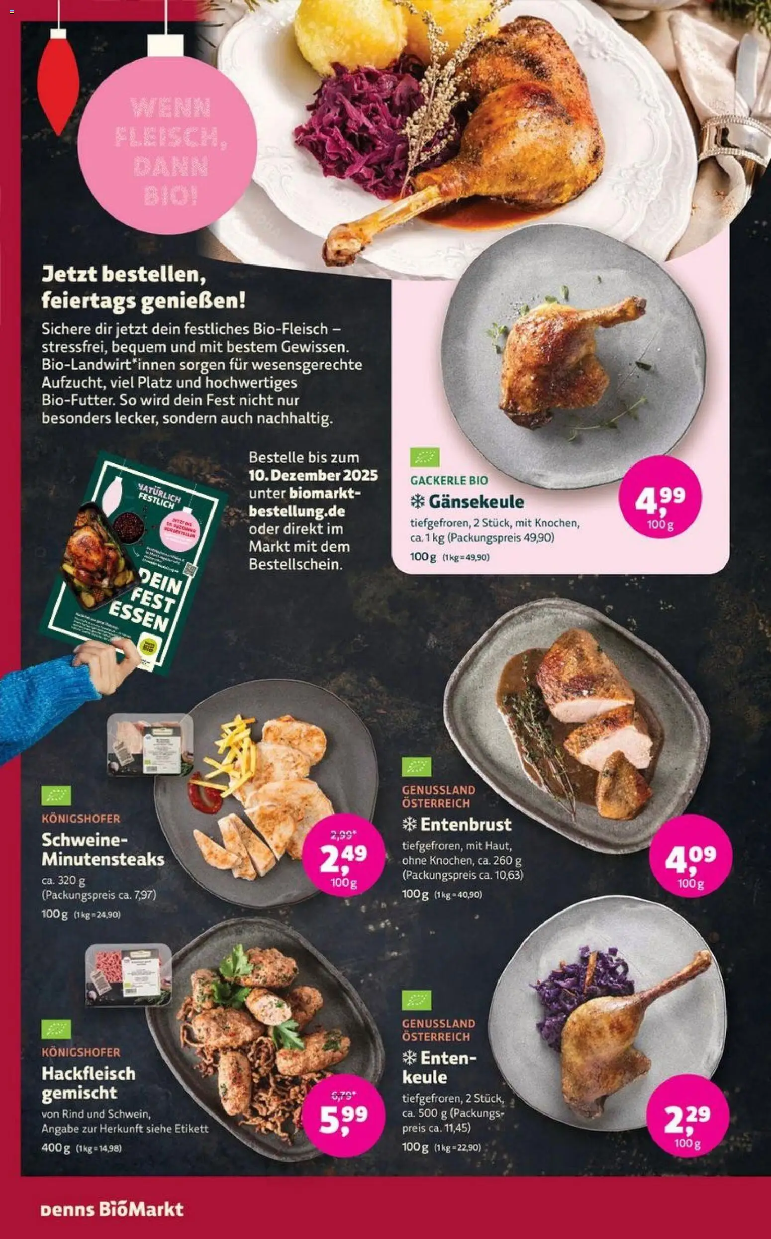 Denns BioMarkt Angebote – gültig ab 03.12.2025 | Seite: 6 | Produkte: Hackfleisch