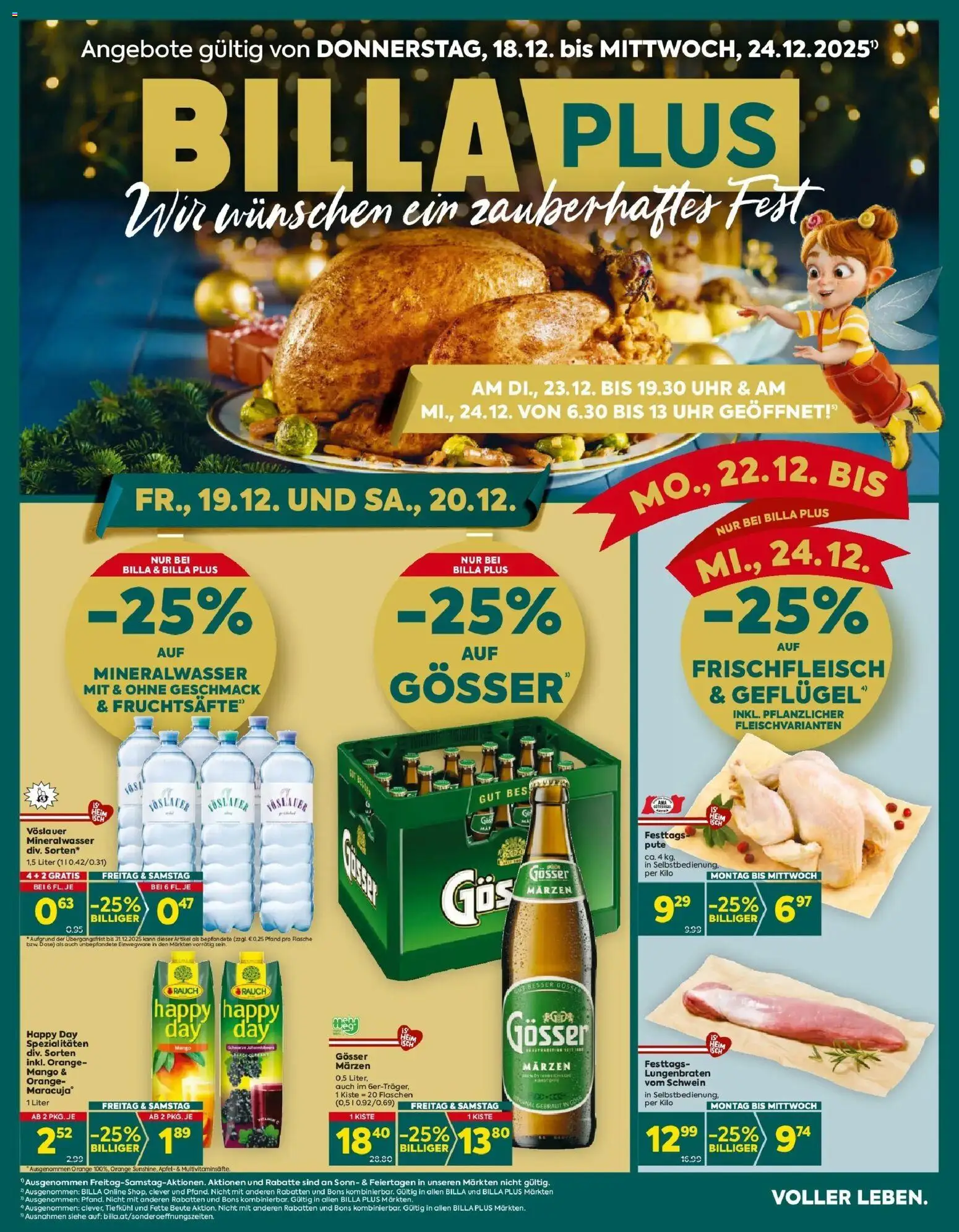Billa Plus Flugblatt - Steiermark gültig ab 18.12.2025 | Seite: 2 | Produkte: Mango, Uhr, Äpfel