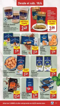 Vista previa Aldi folleto Península válido desde el 13.04.2026 | Página: 27 | Productos: Τυρόπιτα, Café molido, Café en grano, Φρυγανιές σικάλεως