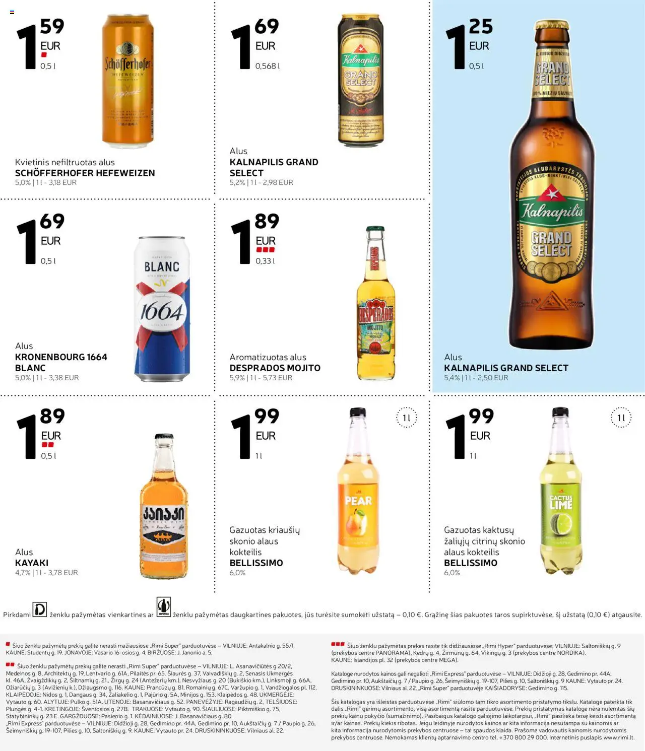 Rimi akcijos nuo 21.10.2025 | Puslapis: 10 | Prekių: Alus