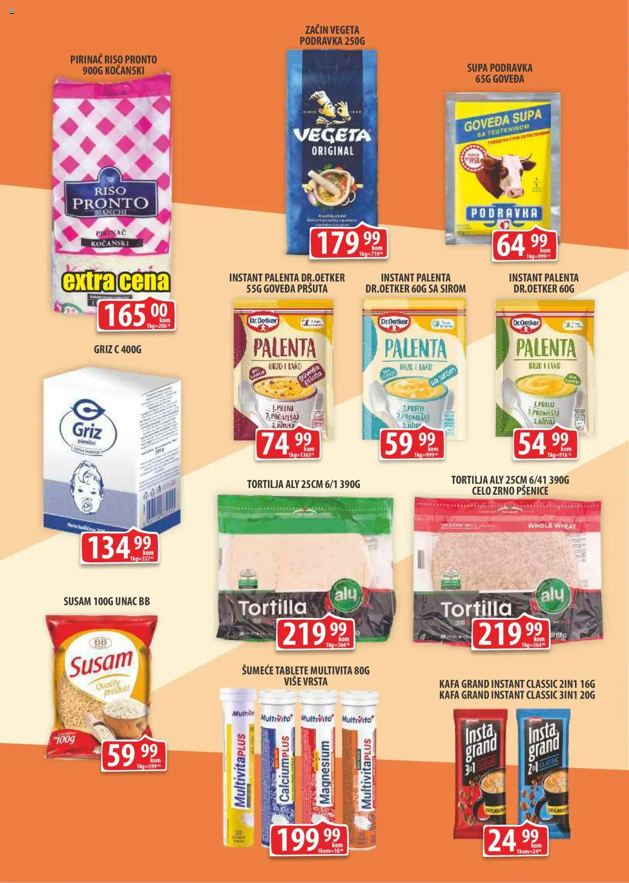 Fortuna Market katalog - važi od 12.09.2025 | Strana: 7 | Proizvode: Tortilja, Palenta, Kafa, Pirinač