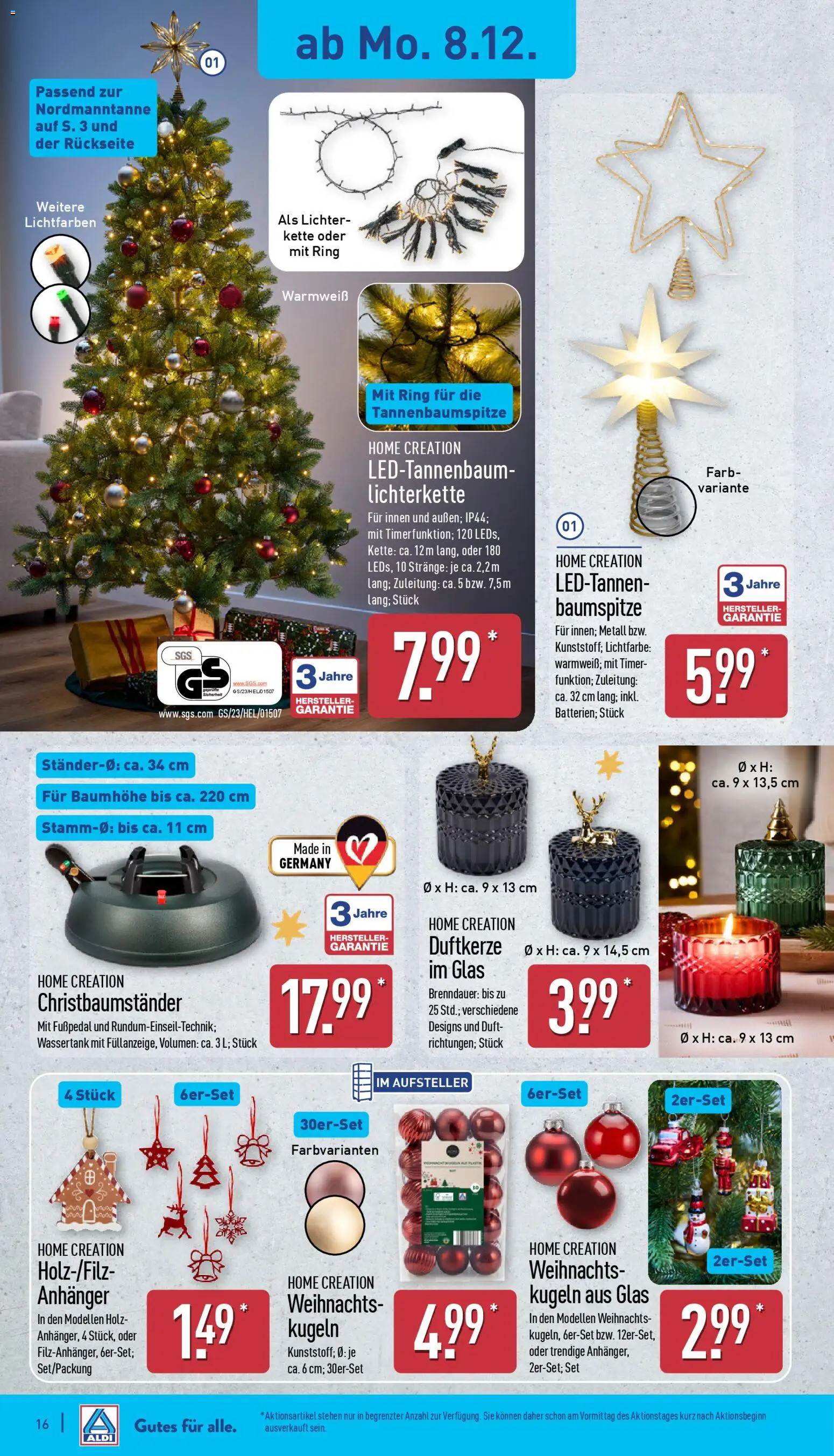 Aldi Prospekt 	 – gültig ab 08.12.2025 | Seite: 16 | Produkte: Duft, Home creation