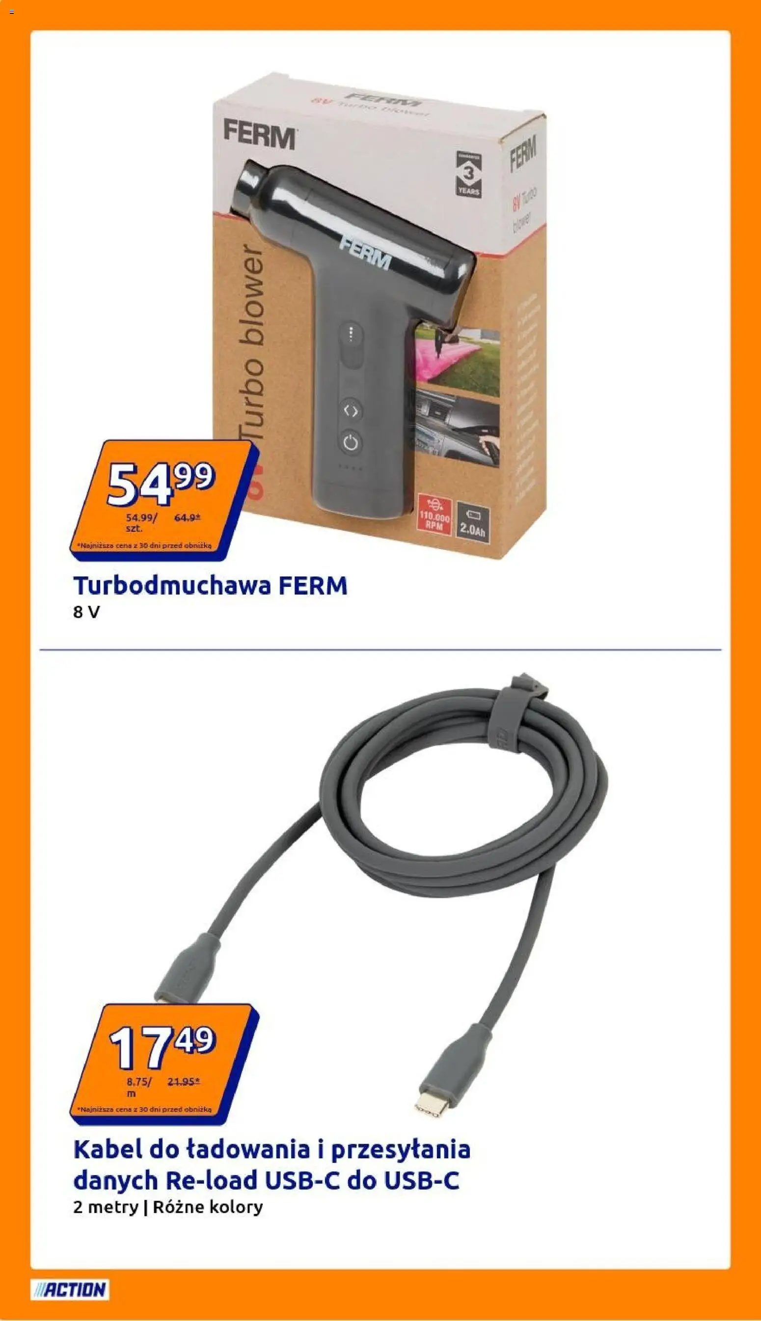 Action Gazetka od 19.11.2025 | Strona: 8 | Produkty: Kabel