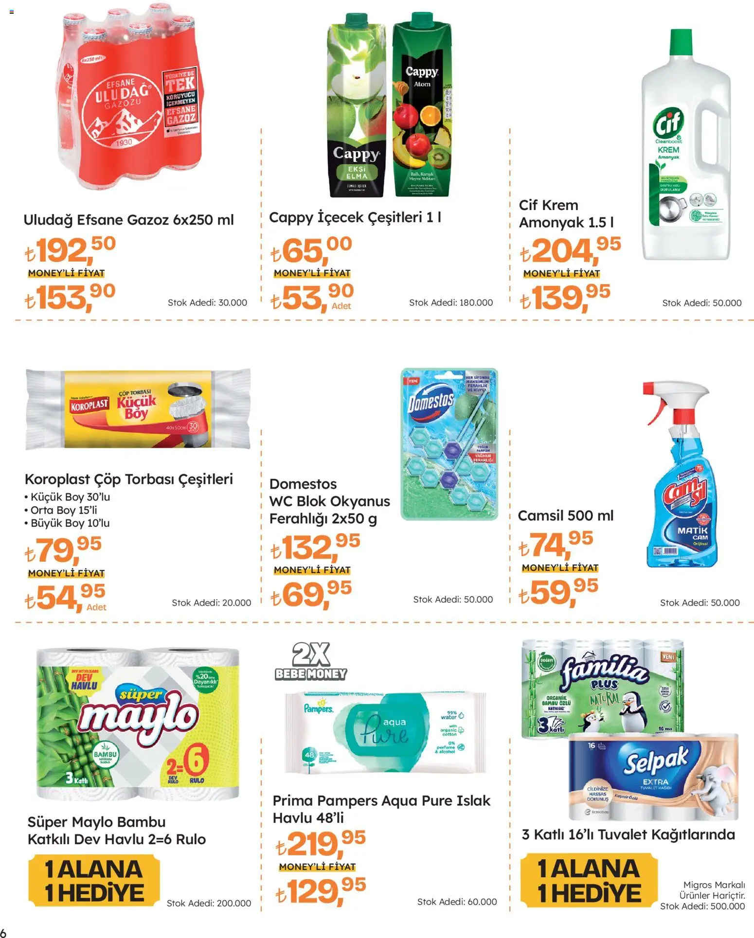 Migros Katalog - Migros Jet Dijital - 20.11.2025 tarihinden itibaren geçerlidir | Sayfa: 6 | Ürünler: Çöp torbası, Elma, Meyve, Tuvalet kağıdı