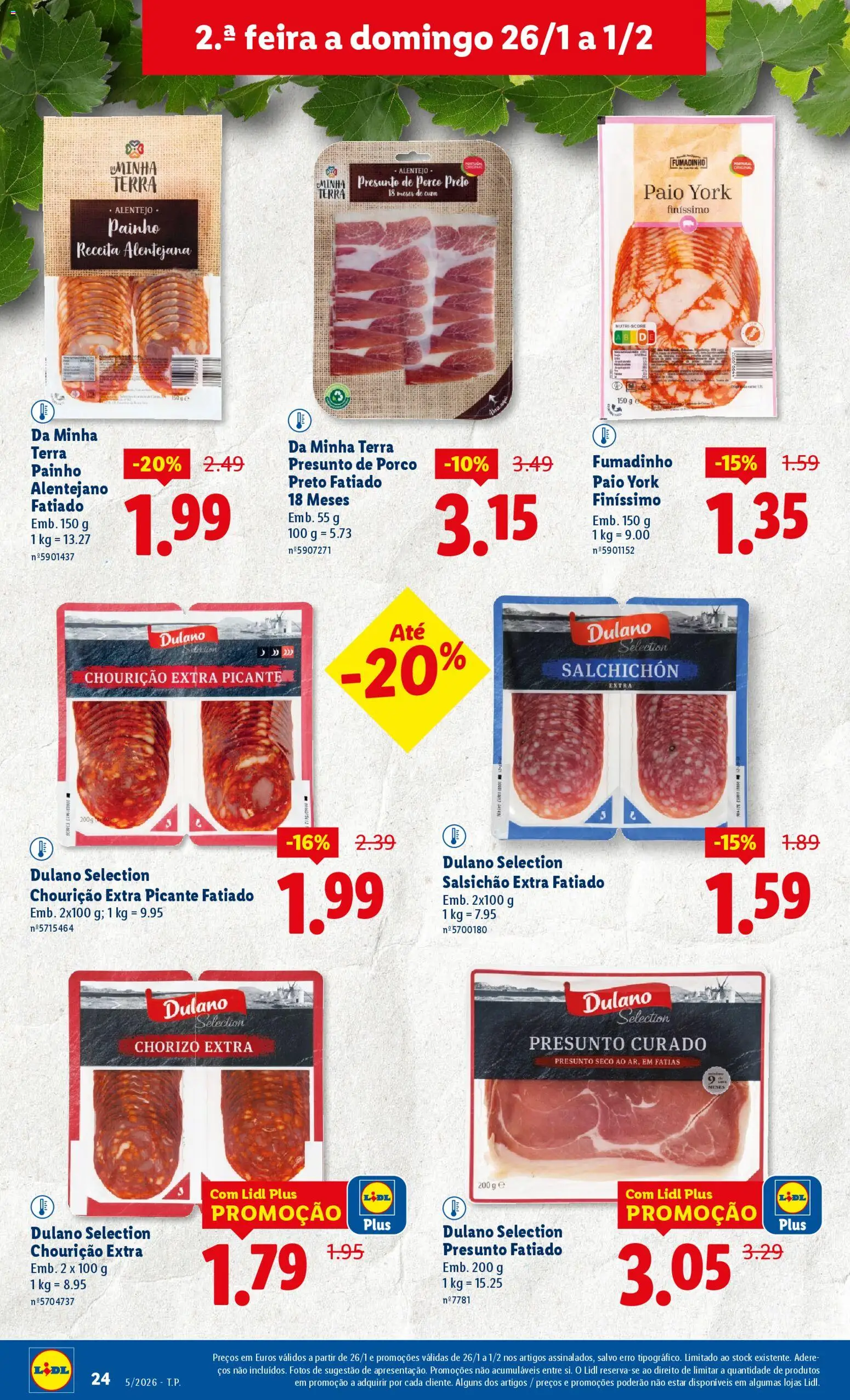 Lidl folheto │ válido de 26.01.2026 | Página: 24 | Produtos: Presunto