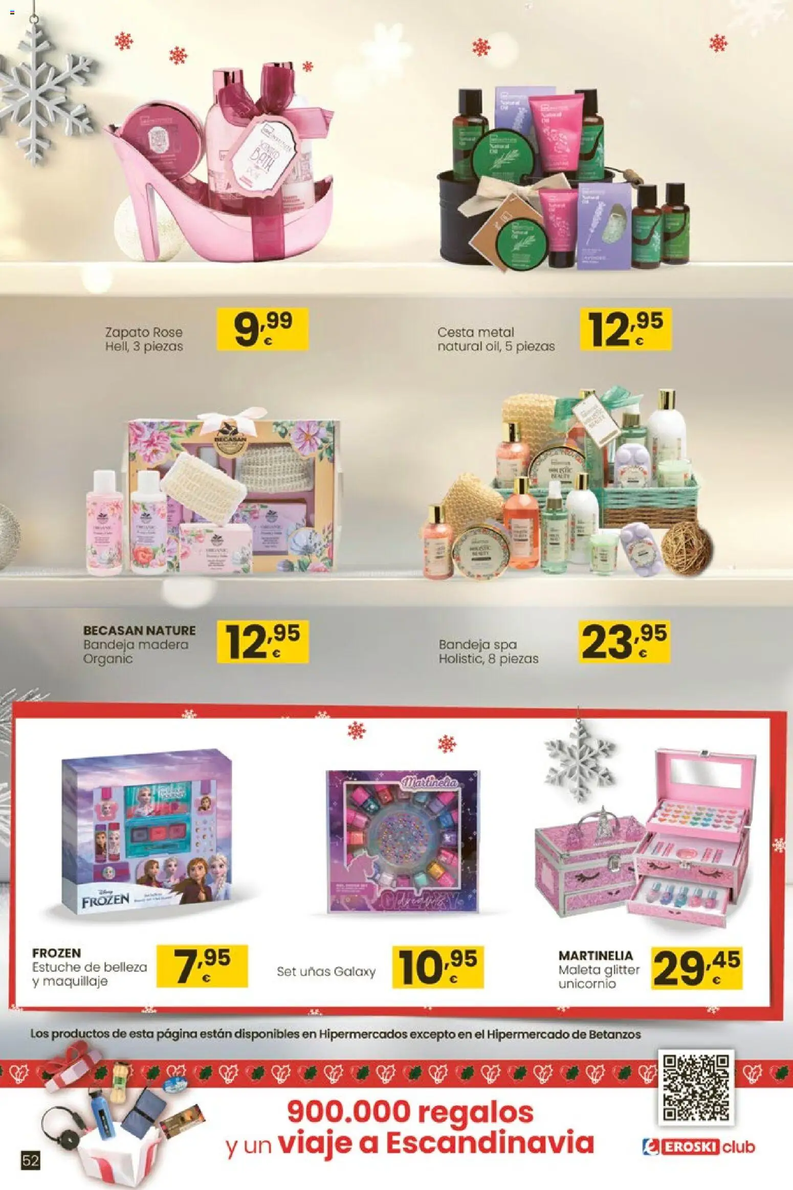 Eroski - Regalos │ válido desde el 02.12.2025 | Página: 52 | Productos: Maquillaje, Maleta, Bandeja, Cesta