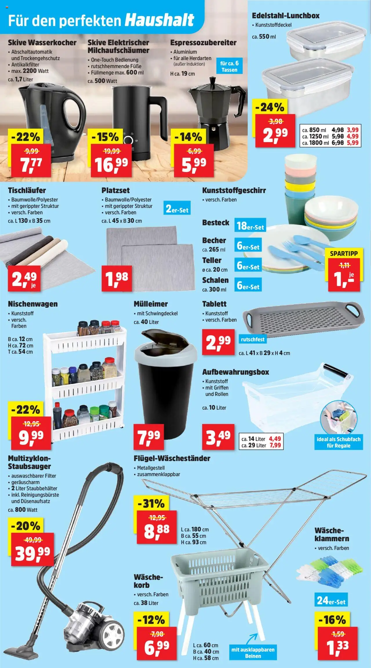 Thomas Philipps Prospekt - gültig ab dem 04.08.2025 | Seite: 4 | Produkte: Wasserkocher, Staubsauger, Korb