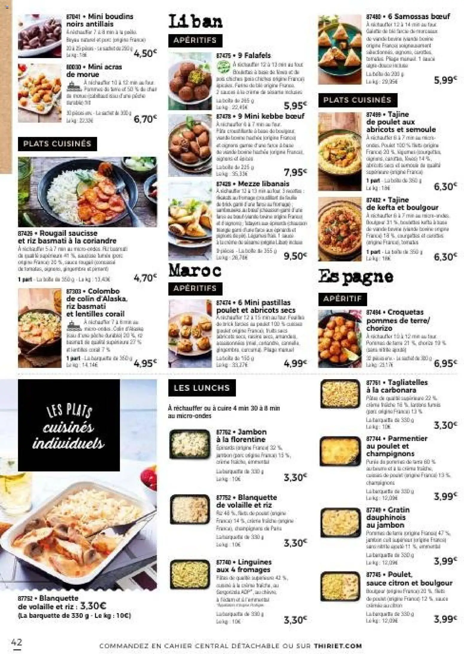 {H1} | Page: 42 | Produits: Abricots secs, Volaille, Morue, Pommes