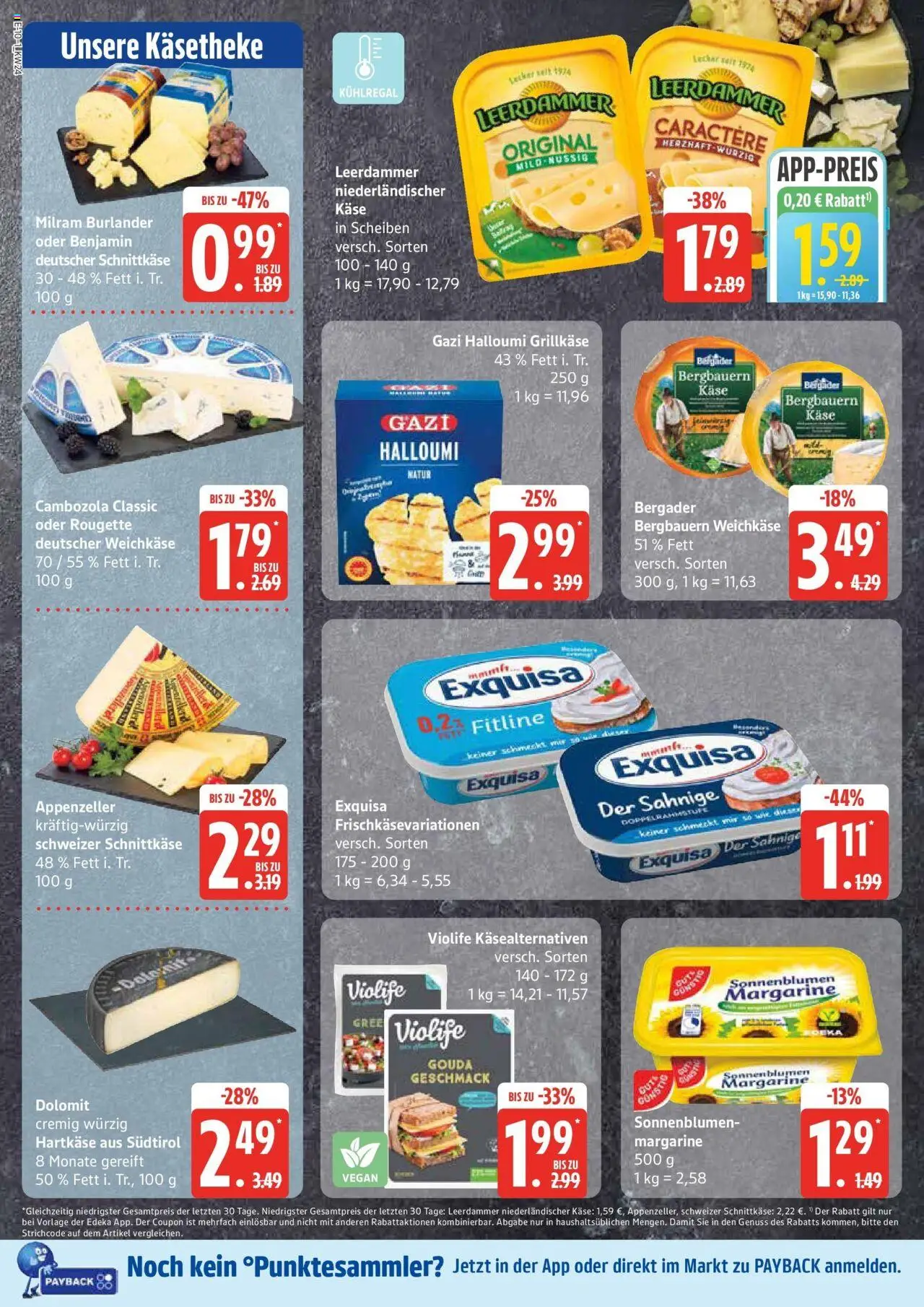Edeka prospekt Großenwiehe	 - gültig ab dem 08.06.2025 | Seite: 10 | Produkte: Margarine, Gouda, Leerdammer, Exquisa