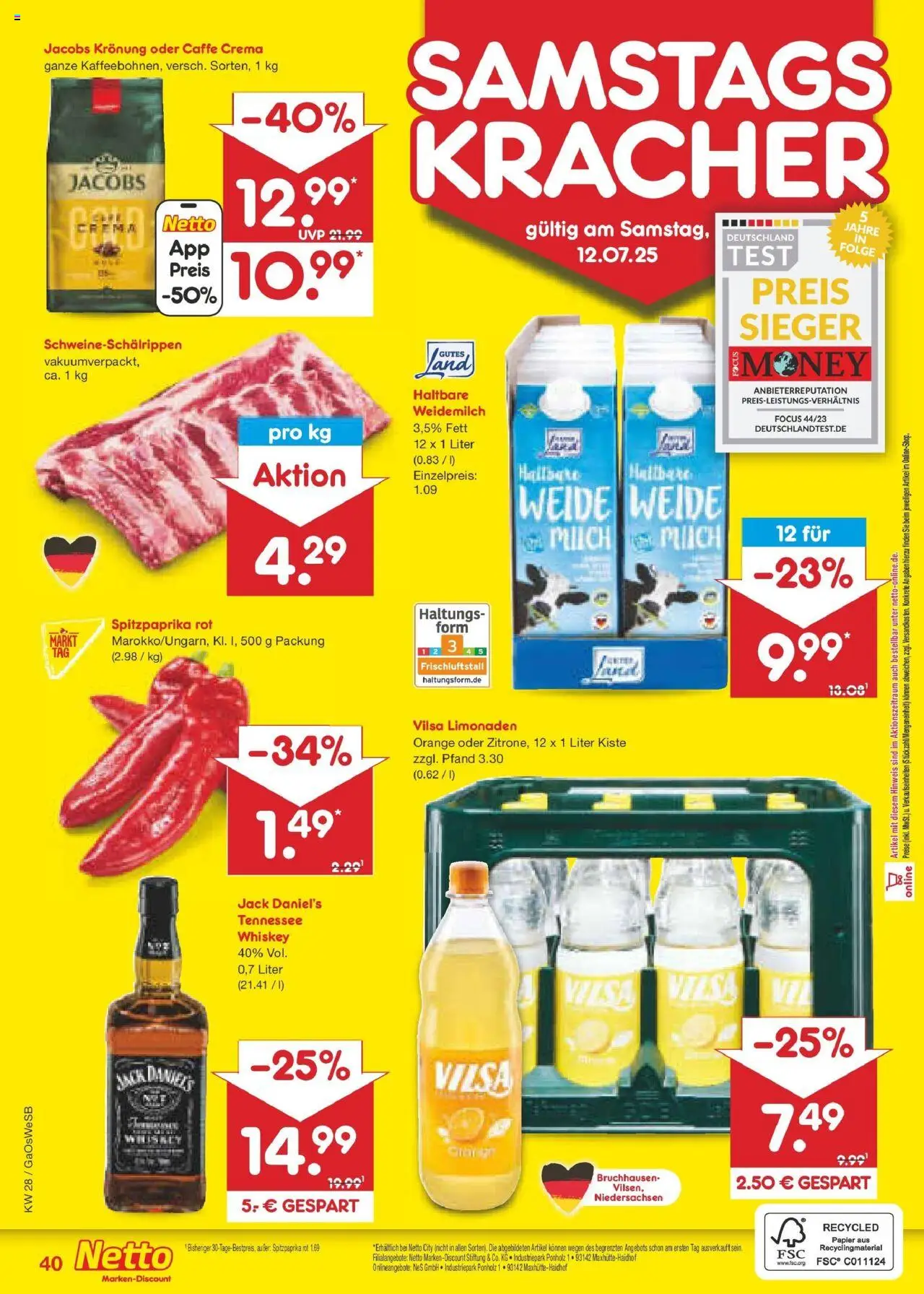 Netto Marken-Discount prospekt Bremen-Lesum	 - gültig ab dem 07.07.2025 | Seite: 58 | Produkte: Jack Daniel's, Whiskey