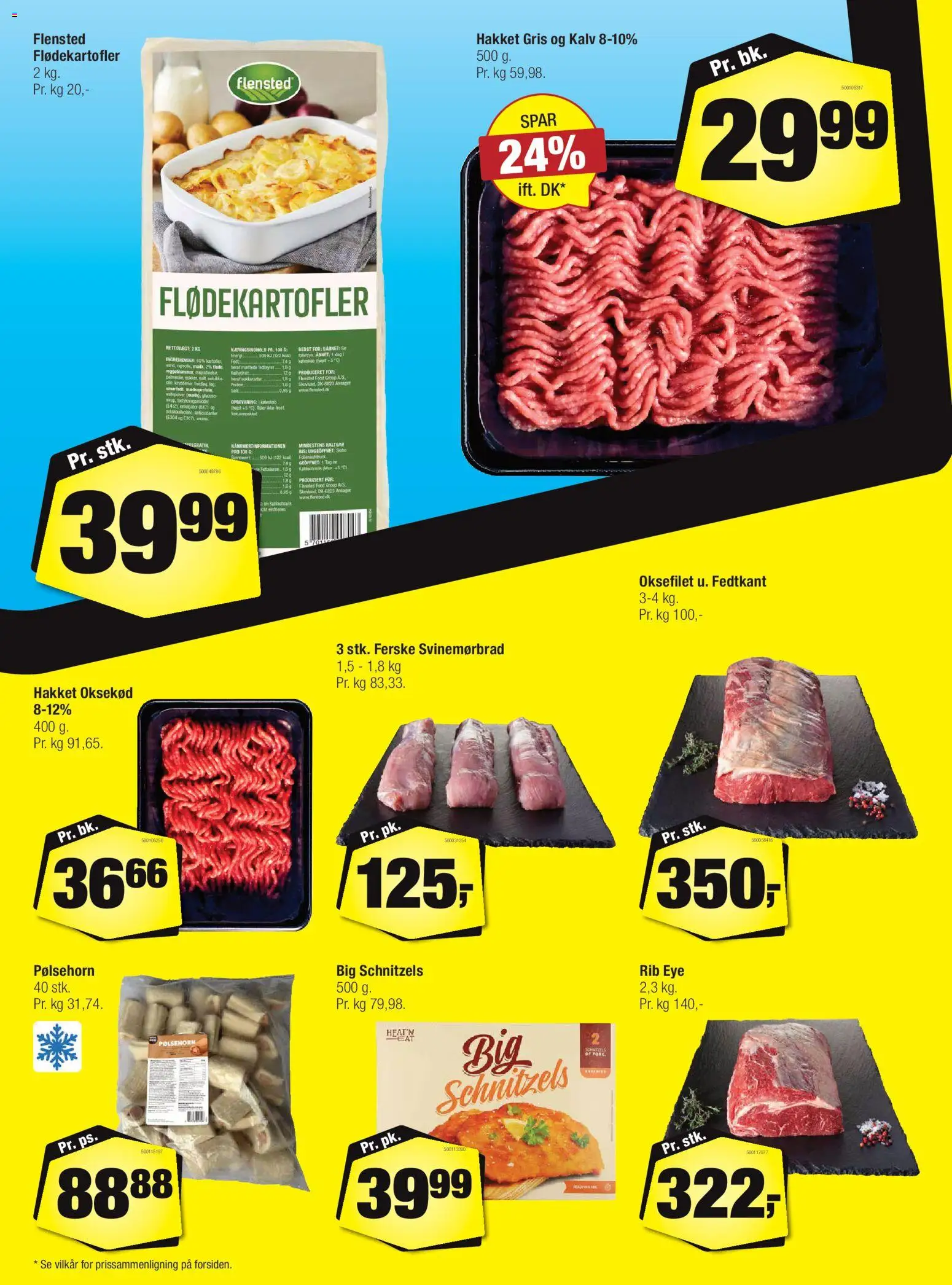 Calle tilbudsavis – gyldig fra 18.02.2026 | Side: 16 | Produkter: Pølsehorn, Oksekød, Køleskab