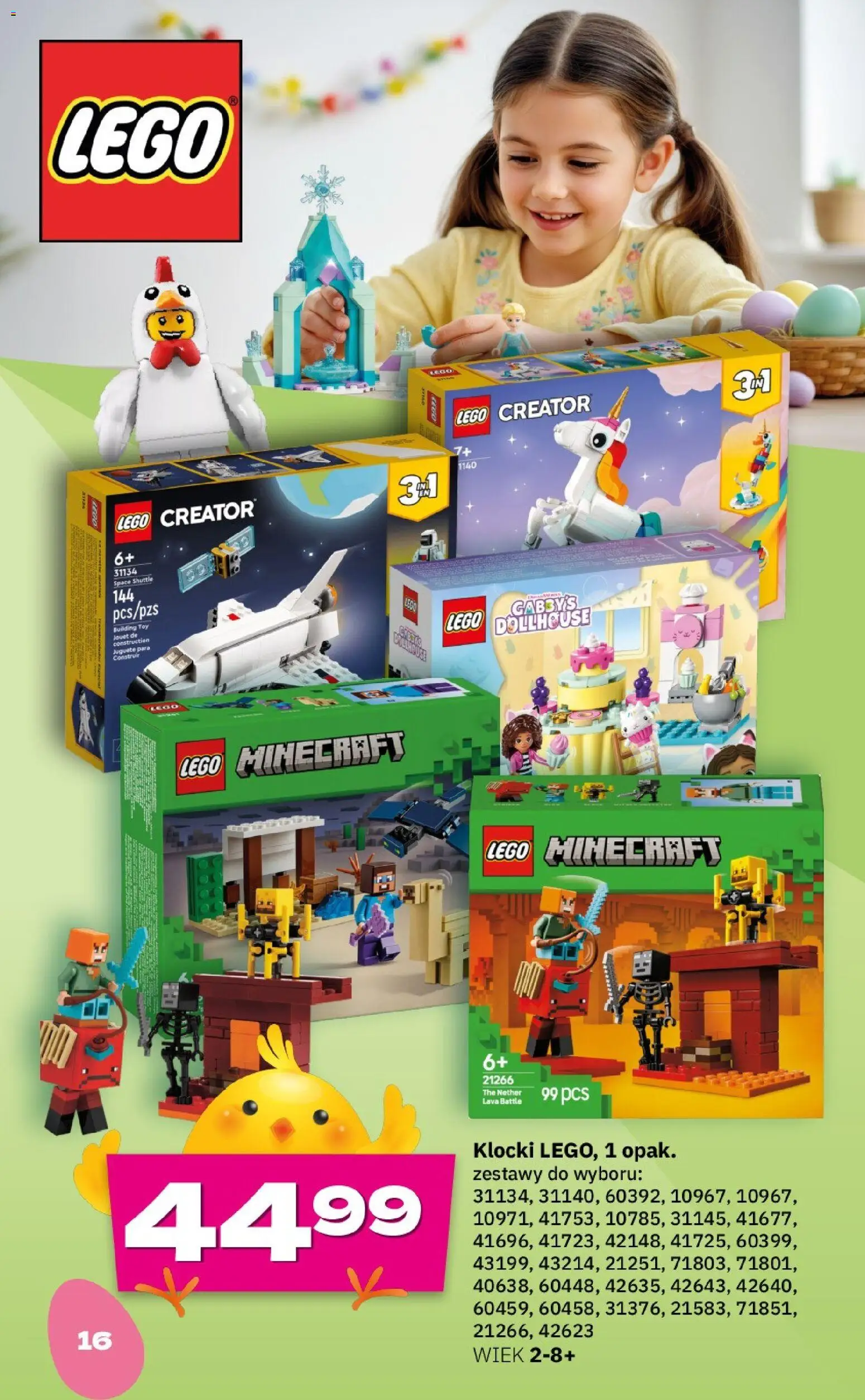 Twój Market gazetka - Wielkanoc od 09.03.2026 | Strona: 16 | Produkty: Lego