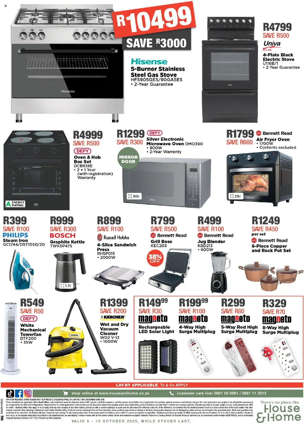 New House and Home catalogue – valid from 06.10.2025 | Page: 12 | Products: Stove, Kettle, Press, Mirror