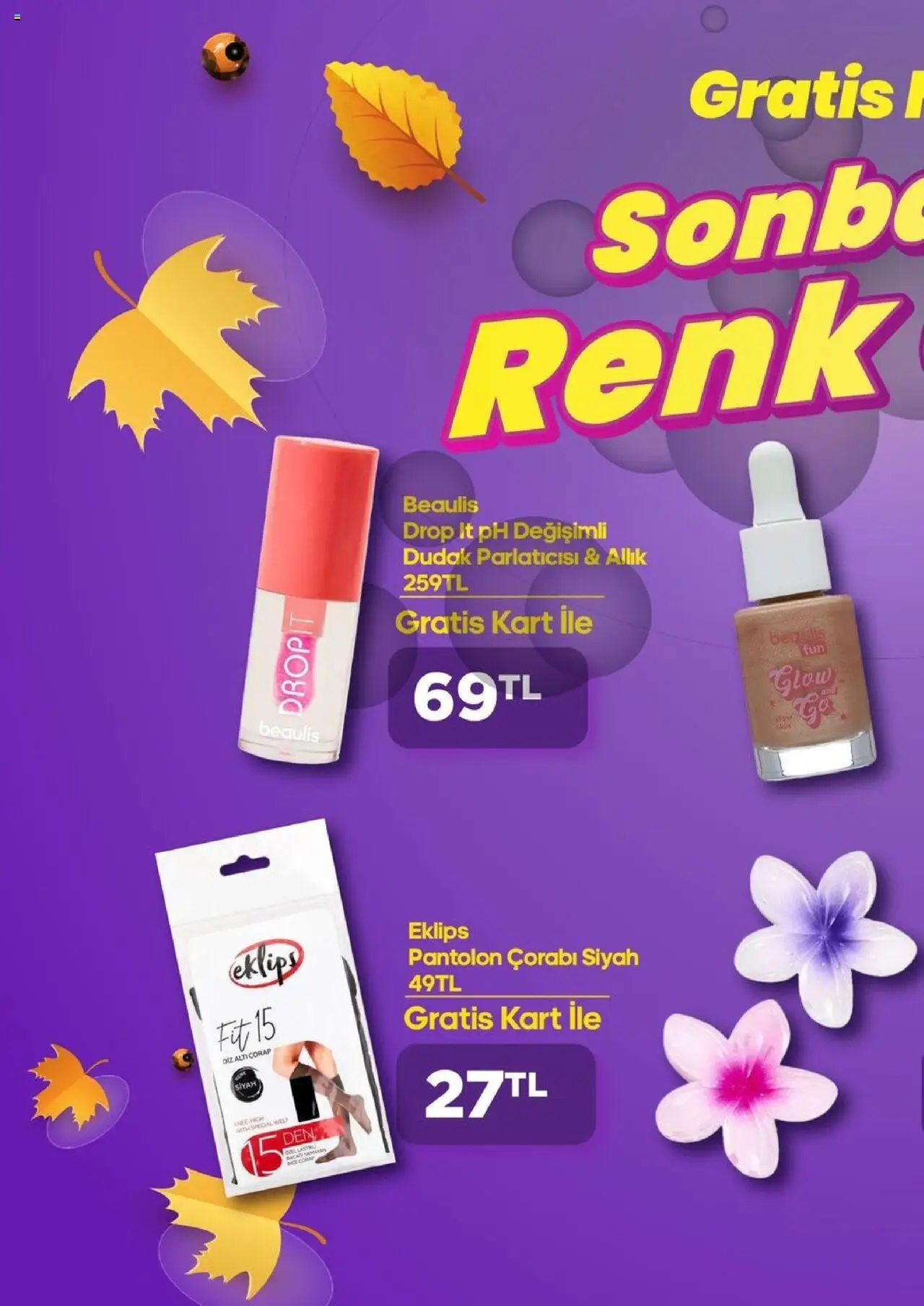 Gratis Katalog - 01.10.2025 tarihinden itibaren geçerlidir | Sayfa: 4 | Ürünler: Dudak parlatıcısı, Allık, Pantolon, Çorap