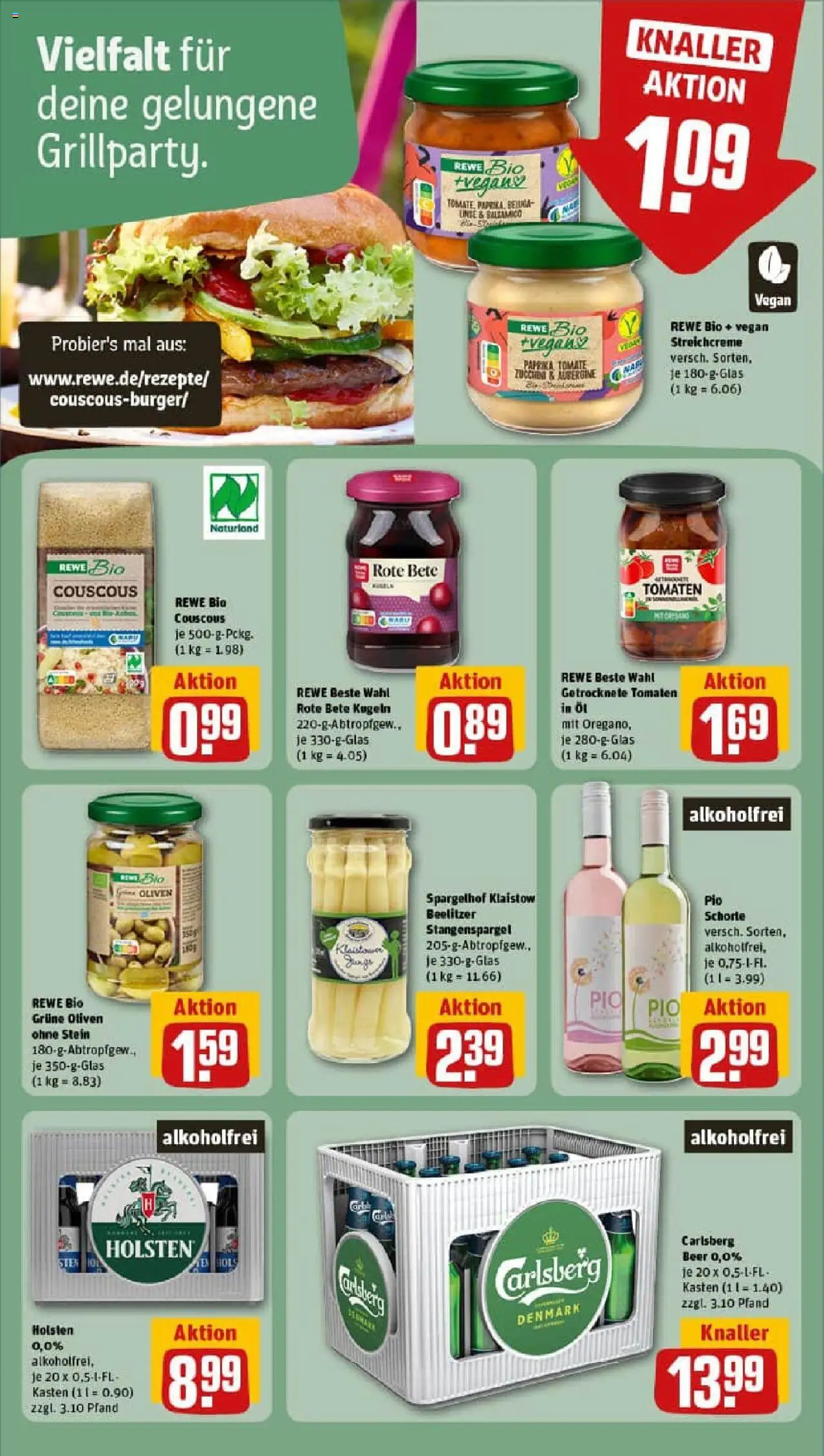Rewe prospekt Templin	 - gültig ab dem 24.08.2025 | Seite: 19 | Produkte: Carlsberg, Öl, Paprika, Zucchini