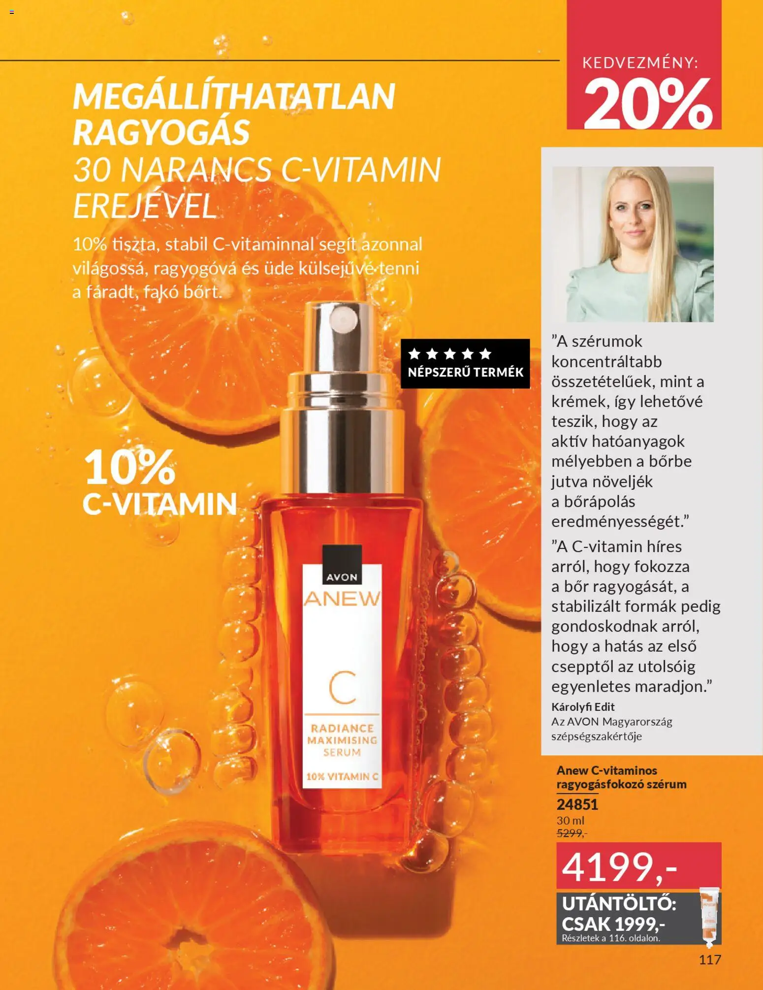 Avon akciós ujság - amely érvényes a következő dátumtól: 01.01.2026 | Oldal: 119 | Termékek: Vitamin c, Bor, Narancs