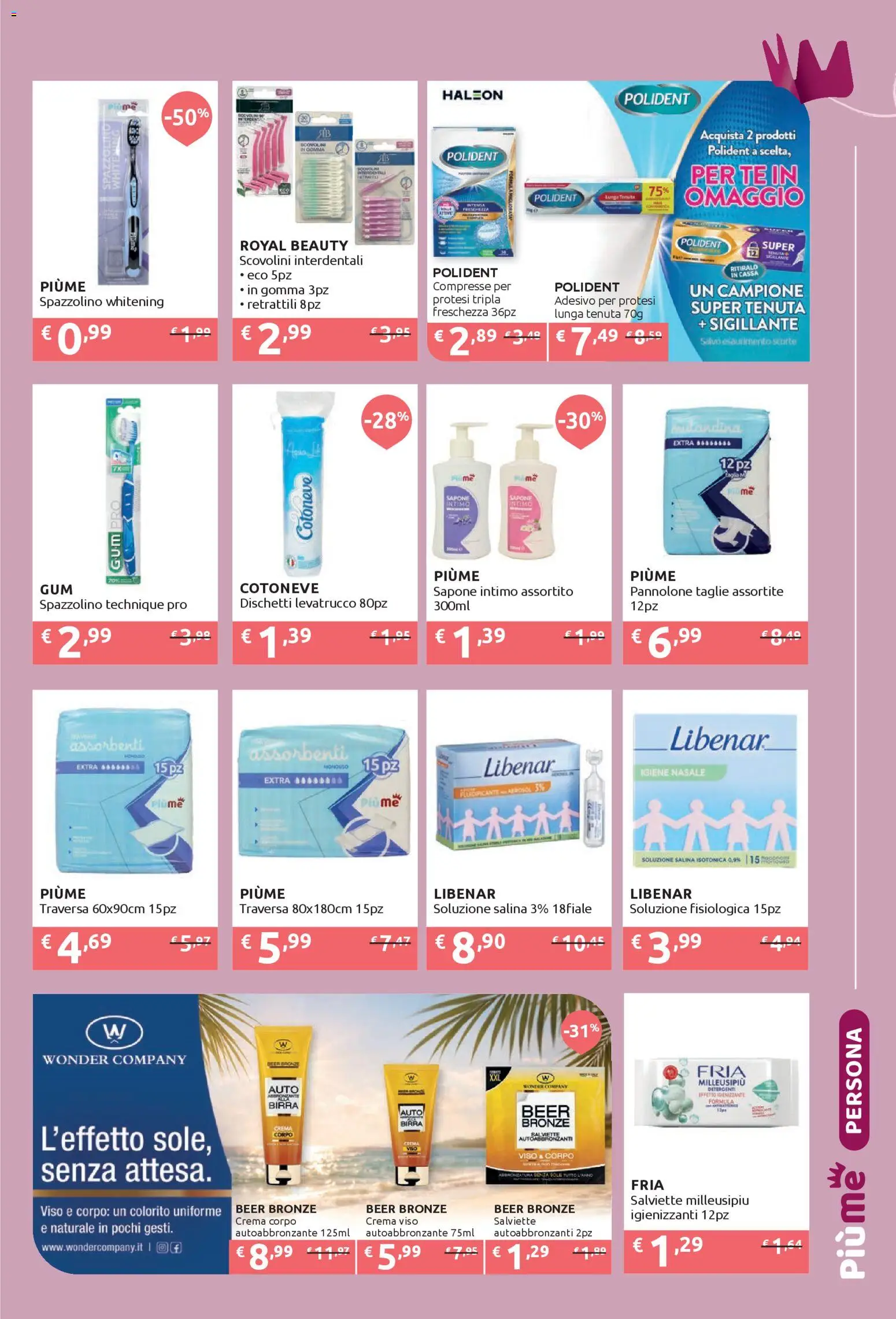 Volantino IperSoap del 09.03.2026 | Pagina: 17 | Prodotti: Salviette igienizzanti, Spazzolino, Crema viso, Autoabbronzante