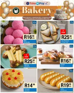New Take n Pay catalogue – valid from 15.09.2025 | Page: 15 | Products: Jam, Buns, Tea, Cream