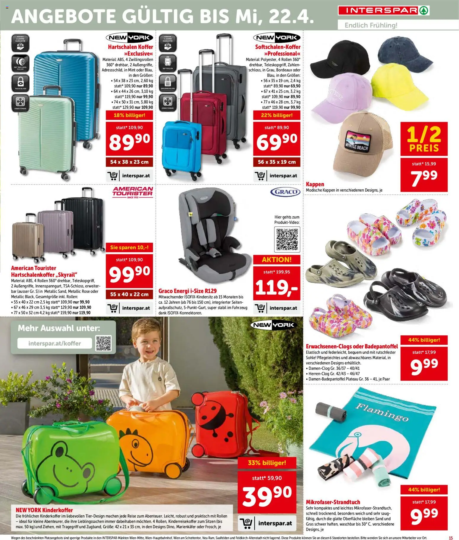 Interspar Flugblatt - Steiermark gültig ab 31.03.2026 | Seite: 16 | Produkte: Koffer