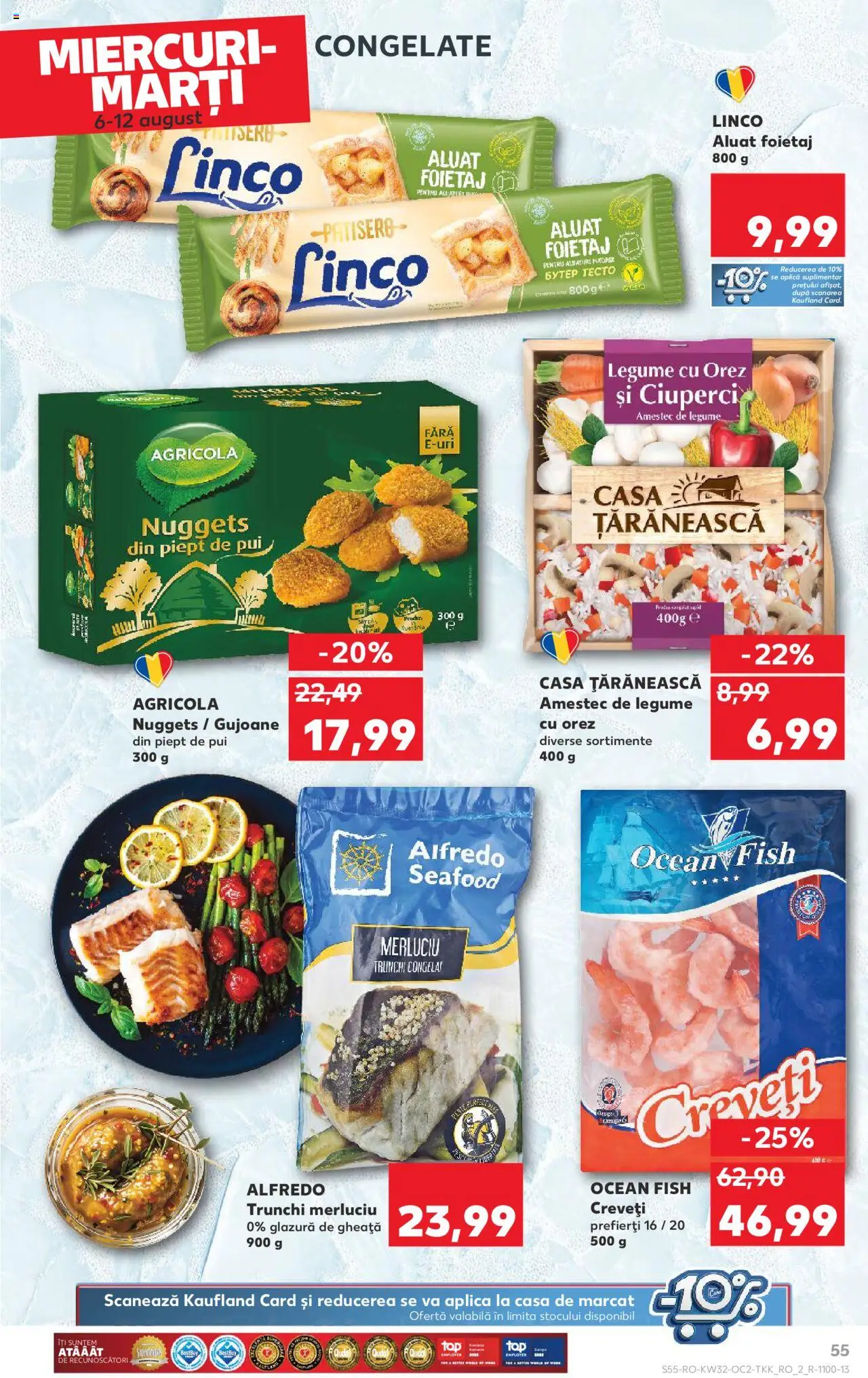 Catalog Kaufland - Tulcea – valabil de la 06.08.2025 | Pagină: 55 | Produse: Hacıyatmaz Kedi Oyuncağı, Foietaj, Ciuperci, Legume