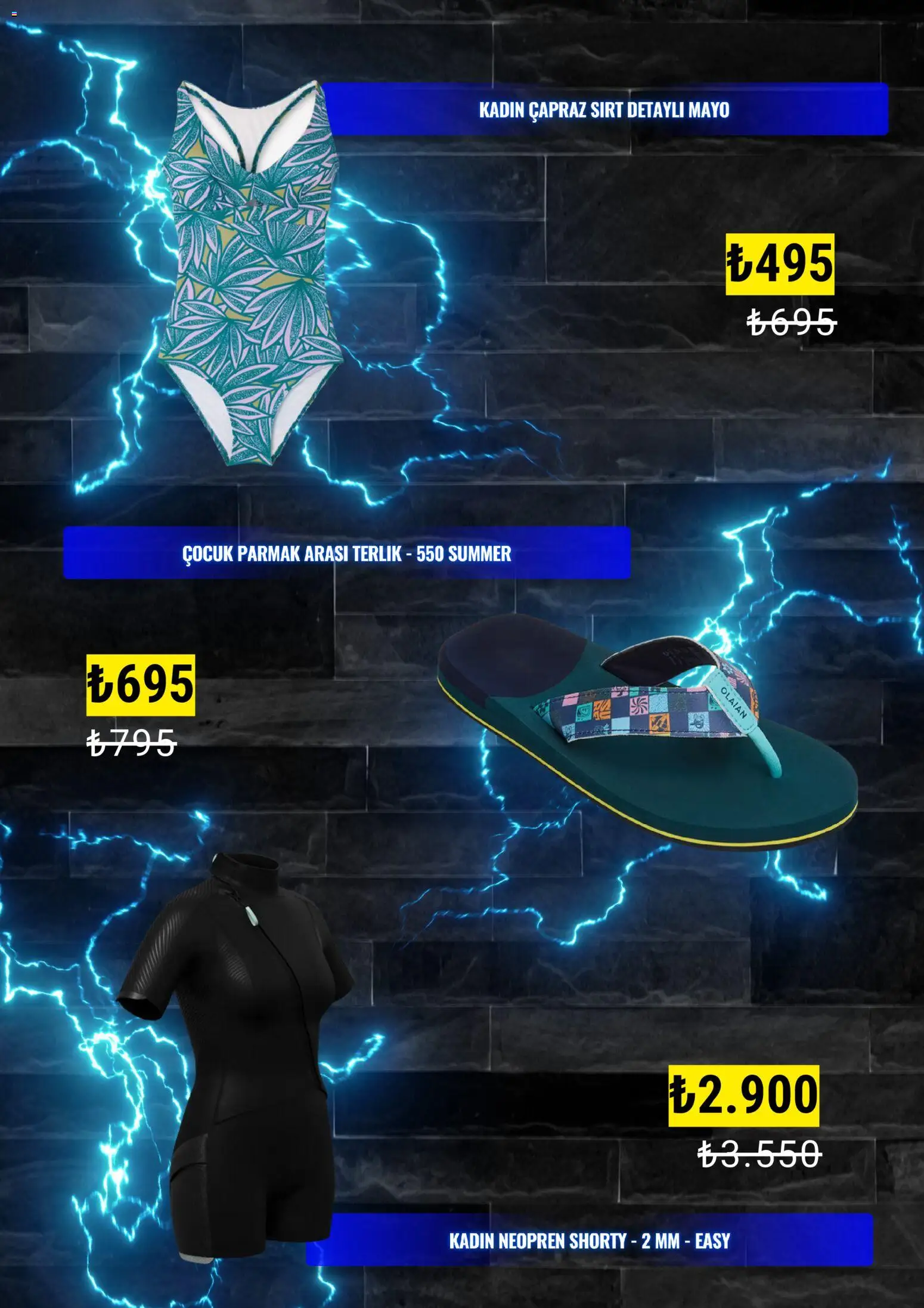 Decathlon Katalog - 02.02.2026 tarihinden itibaren geçerlidir | Sayfa: 5 | Ürünler: Mayo, Terlik, Parmak arası terlik