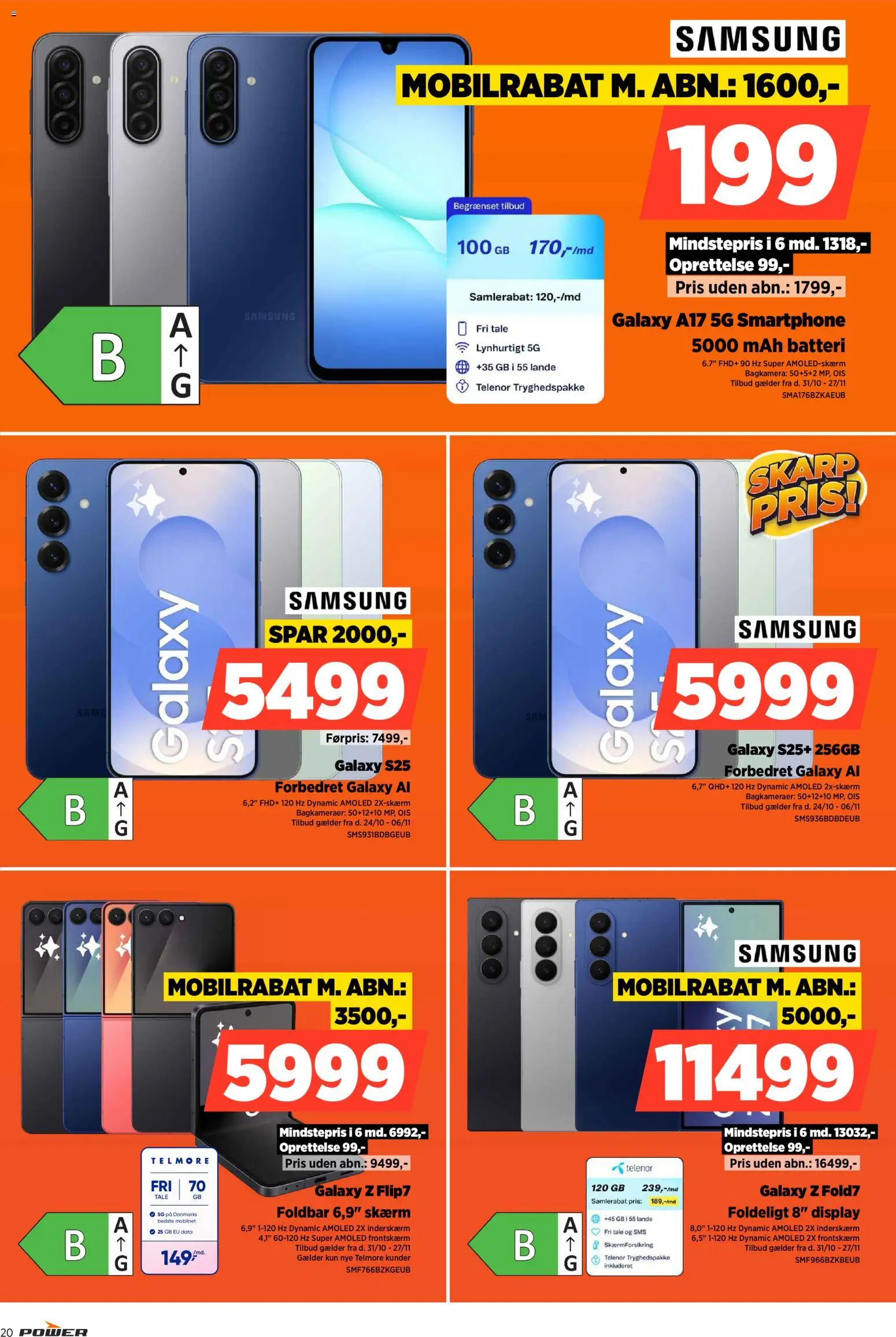 Power tilbudsavis – gyldig fra 24.10.2025 | Side: 20 | Produkter: Skærm, Smartphone, Batteri