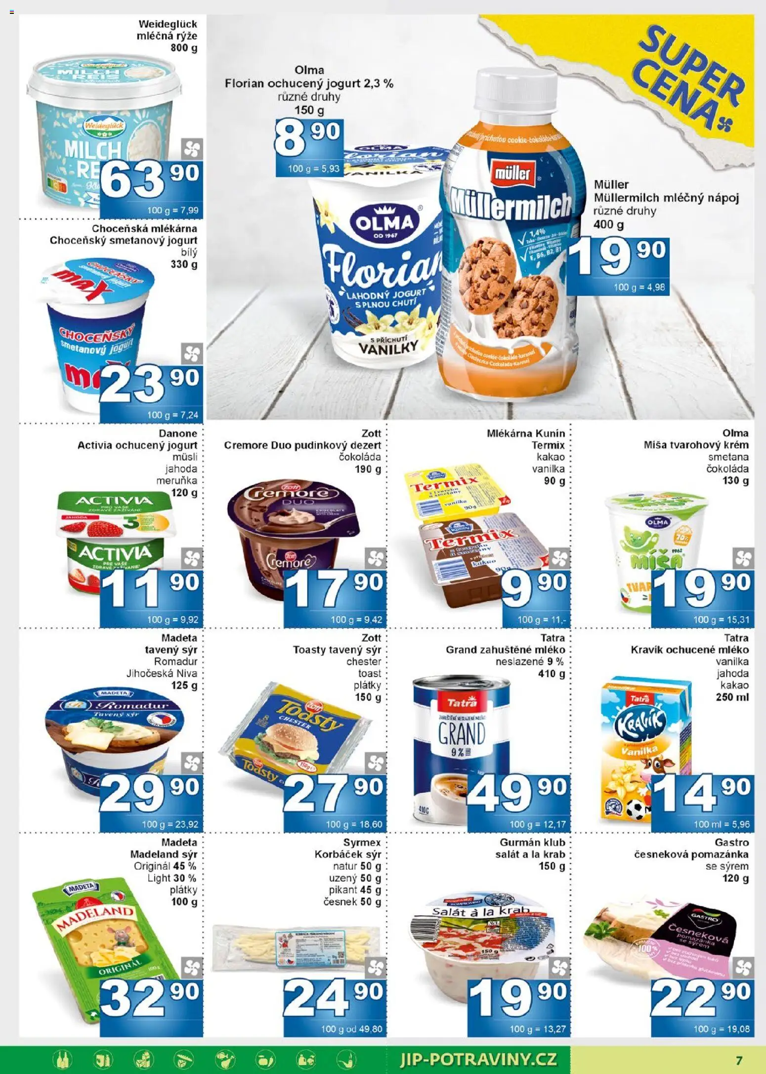 Jip leták od 05.11.2025 | Strana: 7 | Produkty: Krém, Müsli, Kakao, Niva