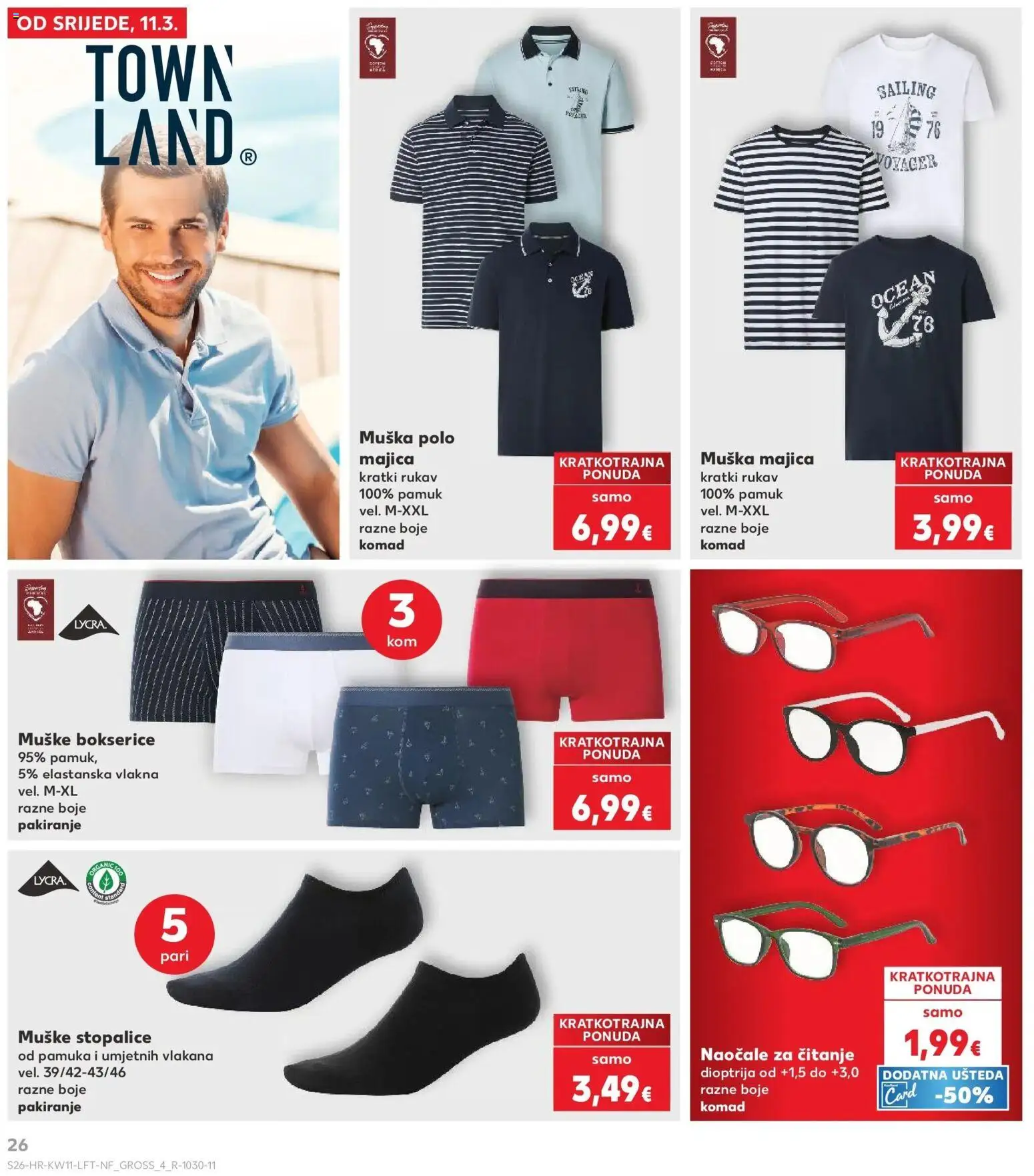Kaufland katalog | vrijedi od 10.03.2026 | Stranica: 26 | Proizvodi: Majica, Bokserice, Naočale