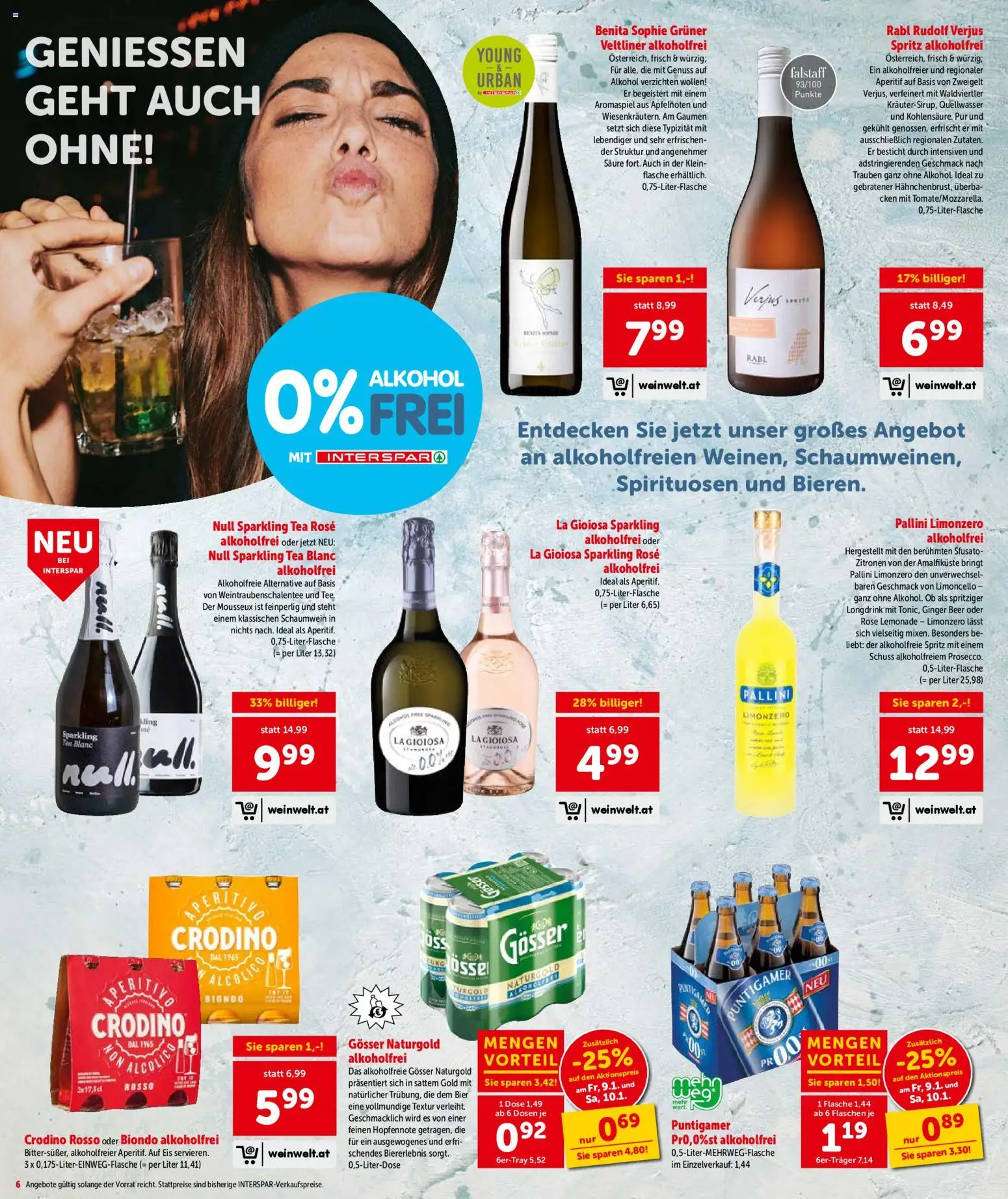 Interspar Flugblatt - Steiermark gültig ab 08.01.2026 | Seite: 6 | Produkte: Eis, Bier