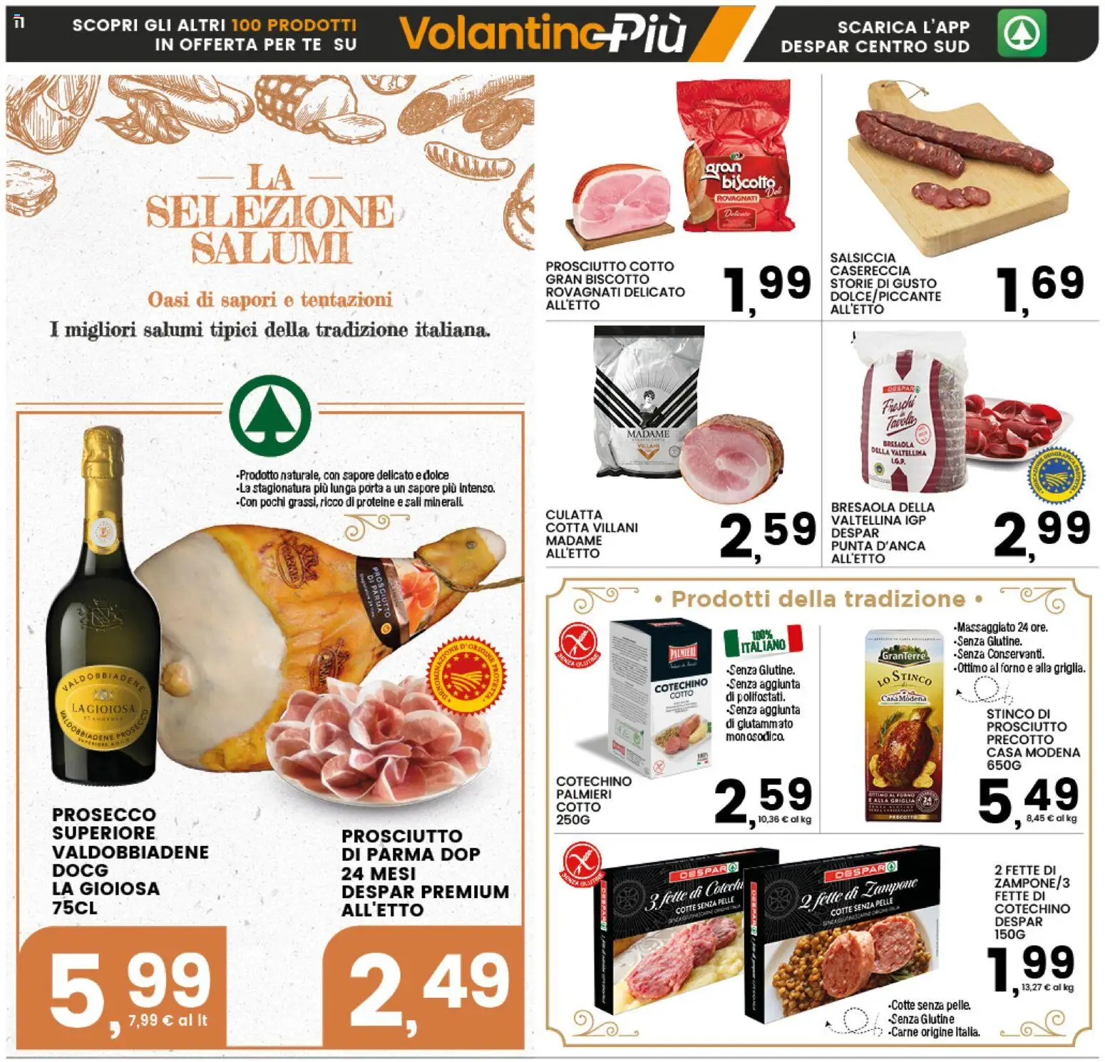 Volantino Interspar del 11.12.2025 | Pagina: 11 | Prodotti: Tè, Bresaola, Salsiccia, Cotechino