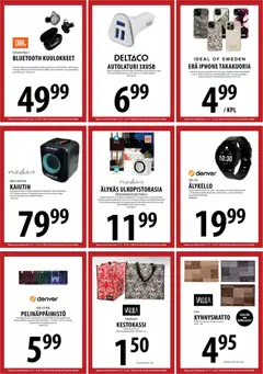 Tuuri-mainoslehti voimassa 12.11.2025 alkaen | Sivu: 16 | Tuotteet: Kaiutin, USB, Kynnysmatto, Kello