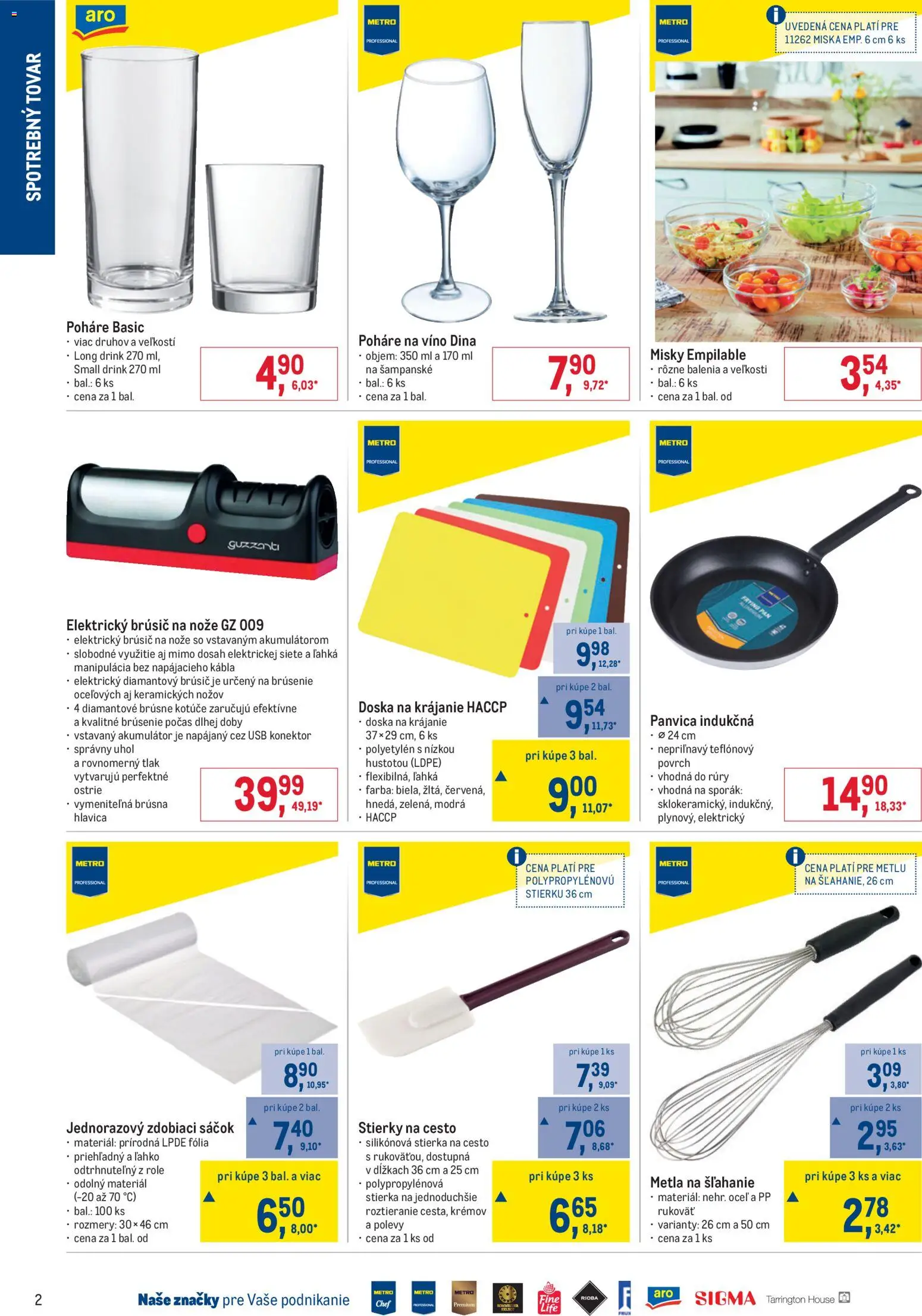 Nové Metro akcie – leták je platný od 11.03.2026 | Strana: 2 | Produkty: Akumulátor, Konektor, Sporák