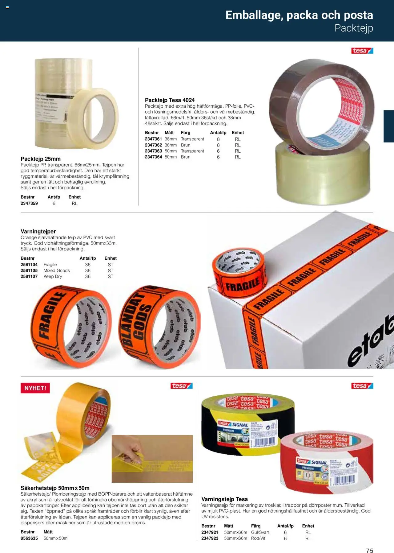 Office Depot reklamblad aktuell från 15.02.2024 | Sida: 77 | Produkter: Packtejp, Tejp