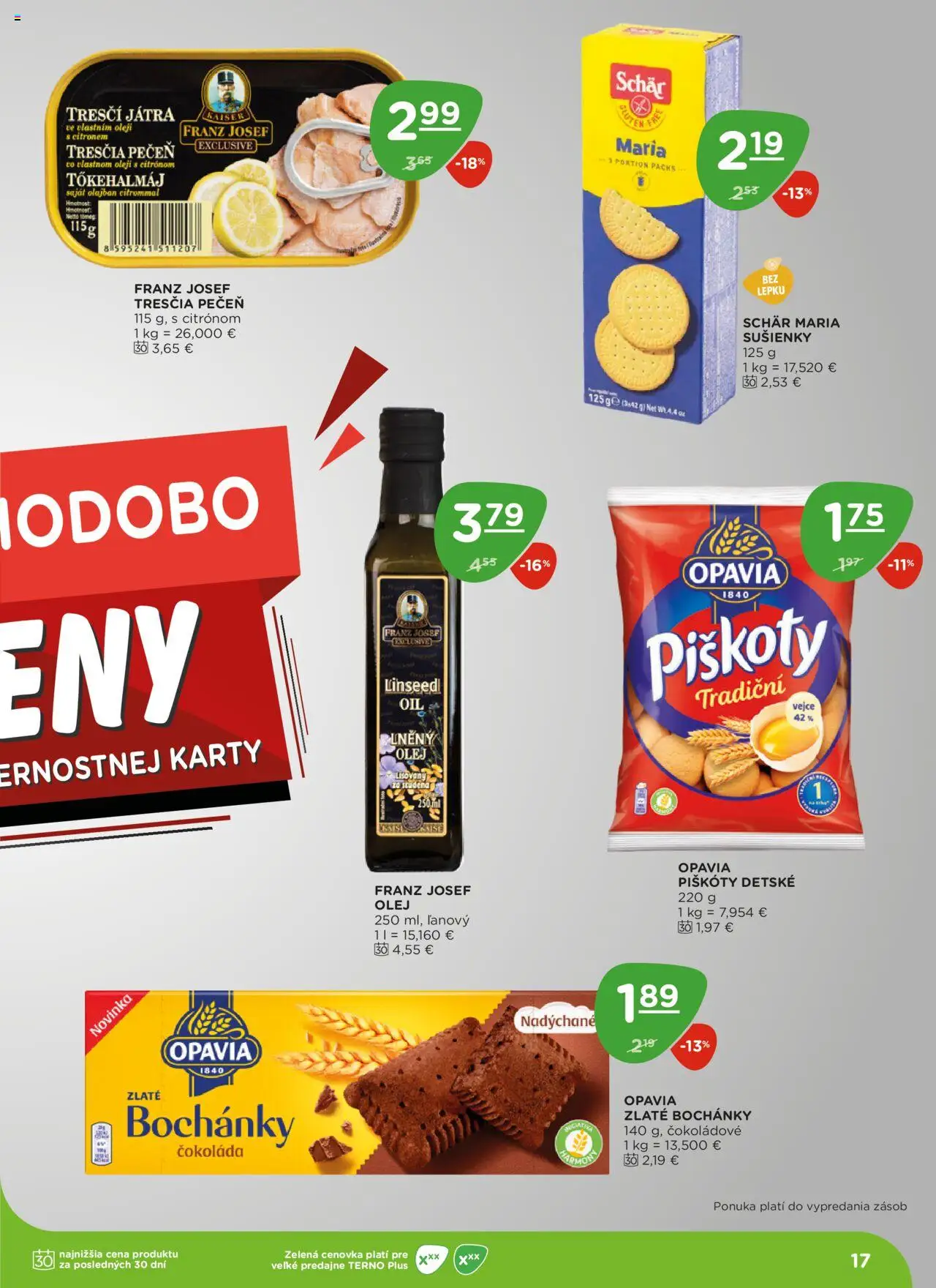 Terno leták │ platný od 19.06.2025 | Strana: 17 | Produkty: Olej, Čokoláda