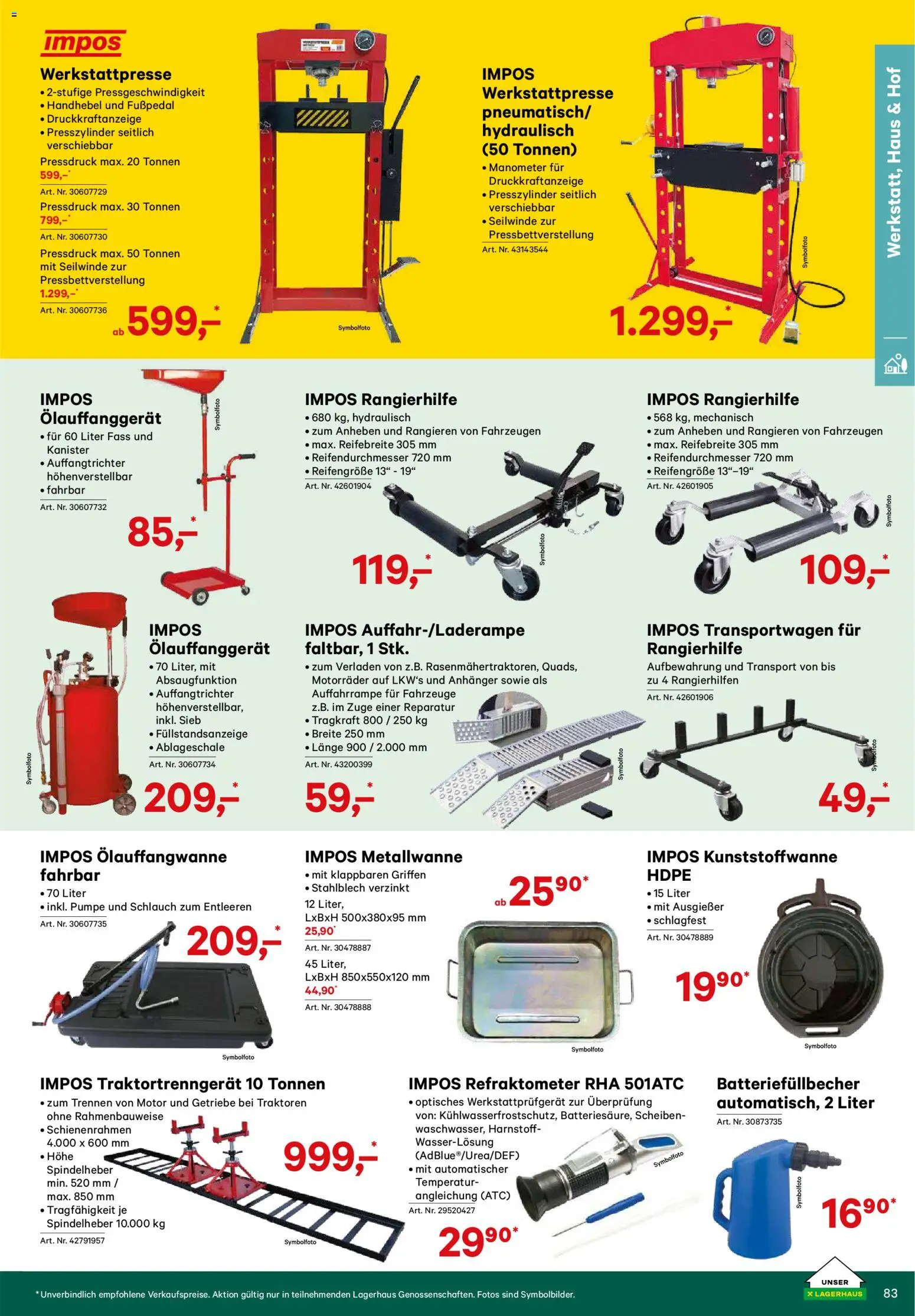 Lagerhaus Verschleißteile & Zubehör gültig ab 01.01.2026 | Seite: 83 | Produkte: Manometer