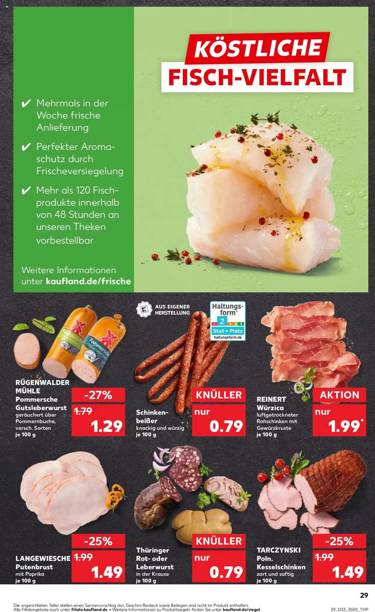 Kaufland prospekt Jena	 - gültig ab dem 14.08.2025 | Seite: 29 | Produkte: Mühle, Fisch, Paprika, Schinken