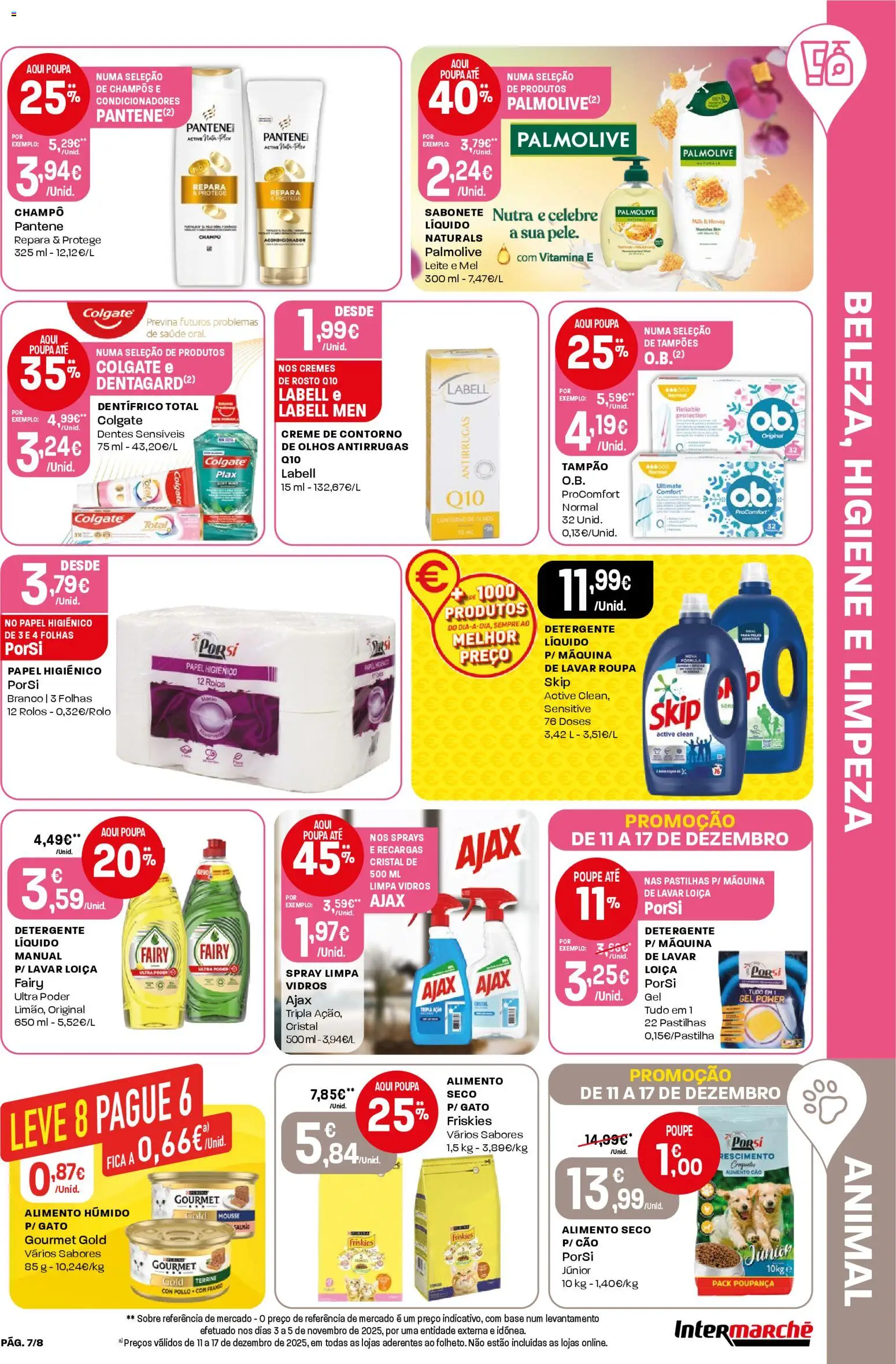 Intermarché Folheto Mini │ válido de 11.12.2025 | Página: 7 | Produtos: Papel higiénico, Base, Detergente, Leite