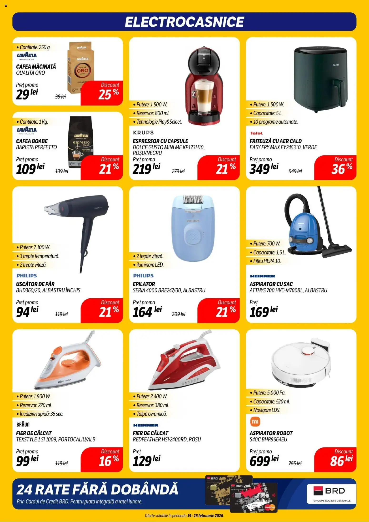 Noul catalog Flanco – valabil de la 19.02.2026 | Pagină: 17 | Produse: Uscător, Uscător De Păr, Friteuză, Cafea