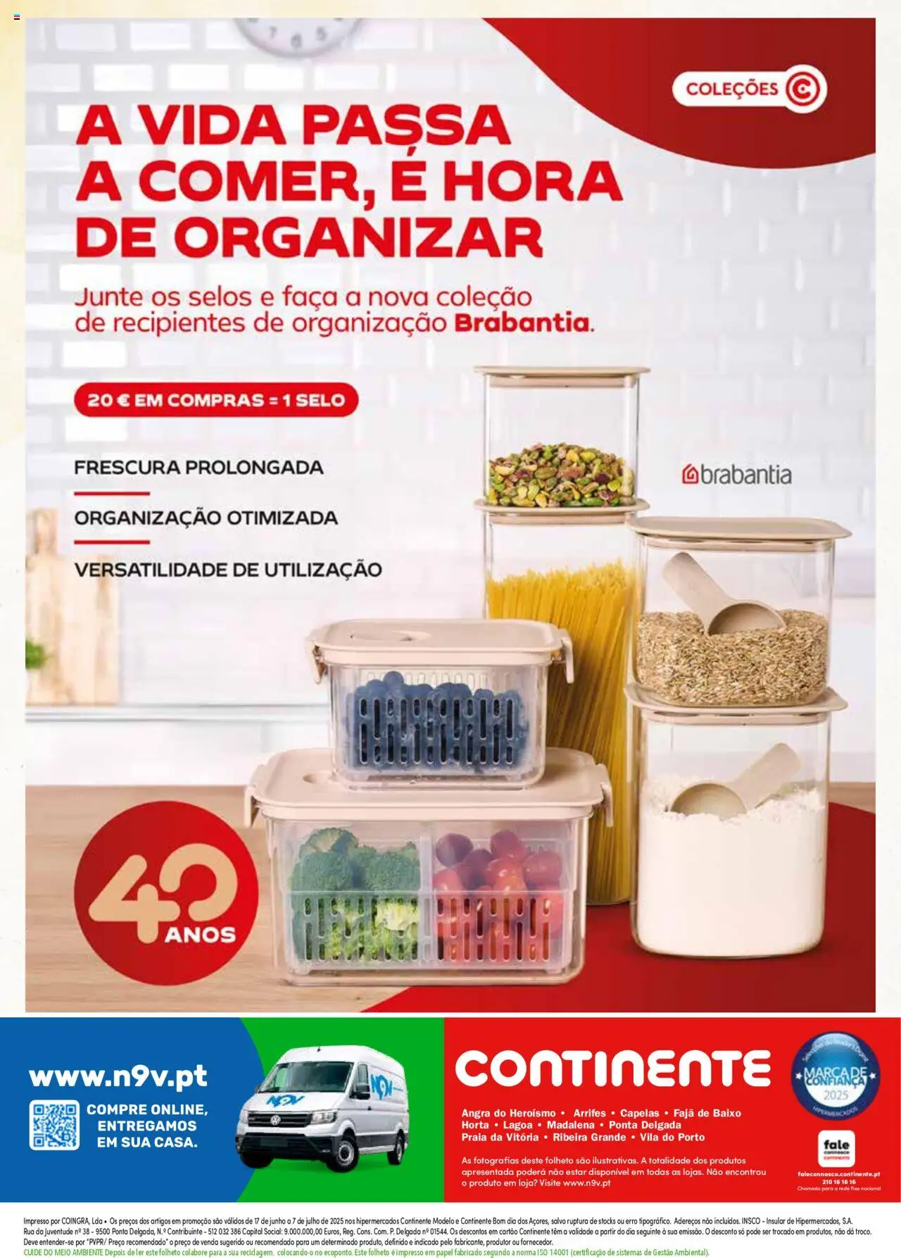 Continente - Verão │ válido de 17.06.2025 | Página: 40 | Produtos: Faca
