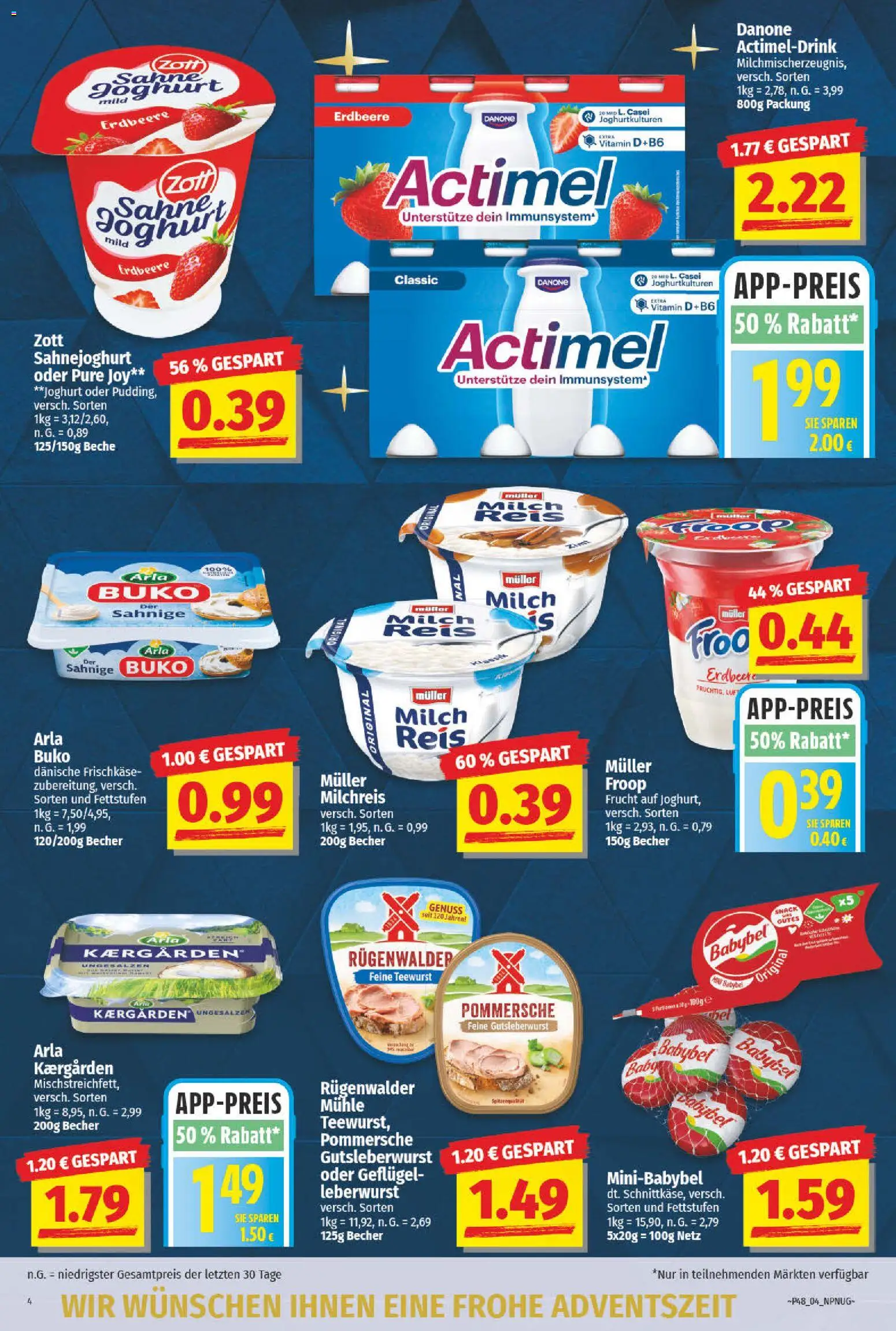 NP Discount Prospekt 	 – gültig ab 24.11.2025 | Seite: 4 | Produkte: Froop, Mühle, Milch, Reis