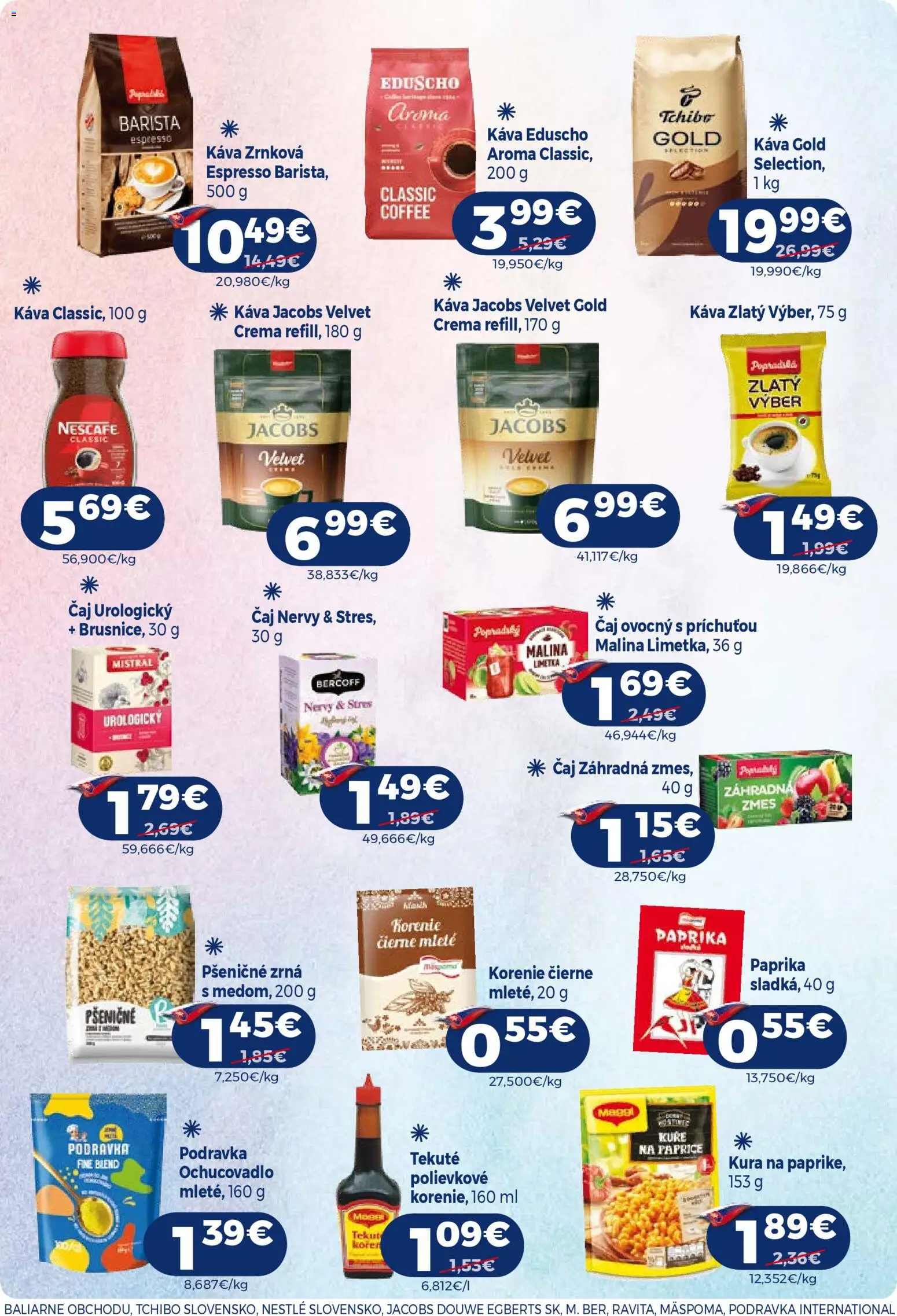 Nové Milk Agro akcie – leták je platný od 15.04.2026 | Strana: 11 | Produkty: Paprika, Káva, Čaj, Korenie