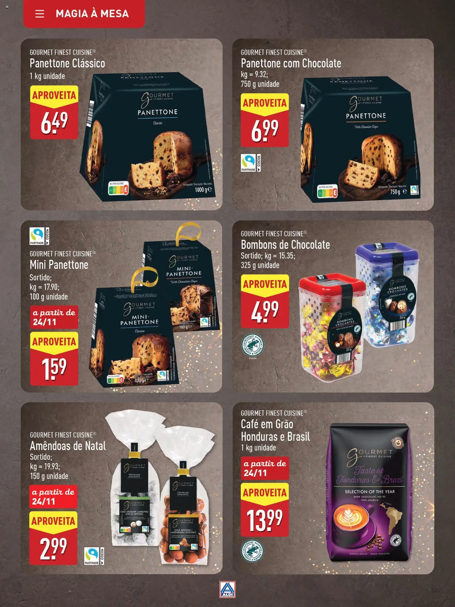 Aldi folheto │ válido de 22.11.2025 | Página: 27 | Produtos: Amêndoas, Avelãs, Mesa, Chocolate
