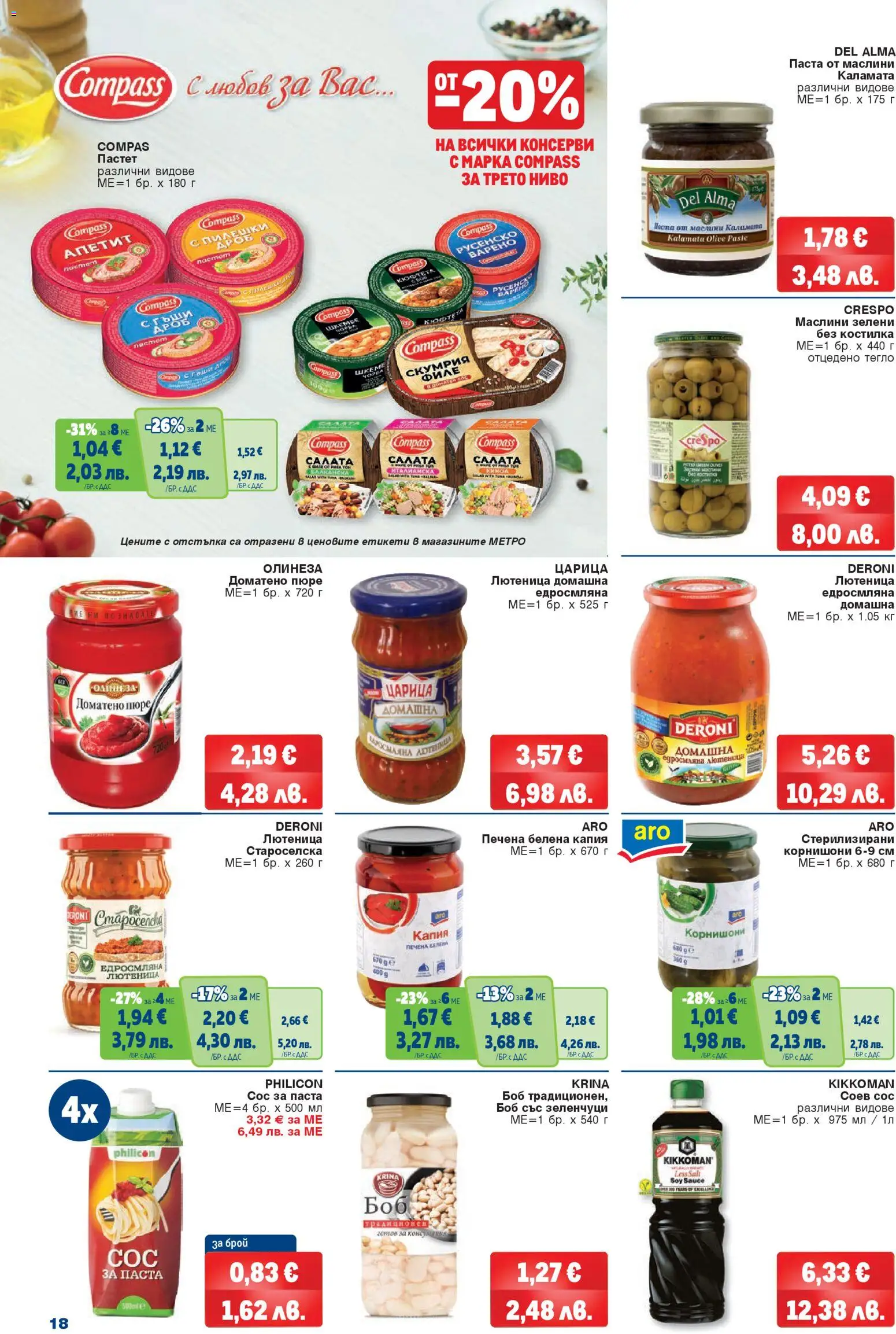 {H1} | Страница: 18 | Продукти: Зеленчуци, Пюре, Пастет, Тегло