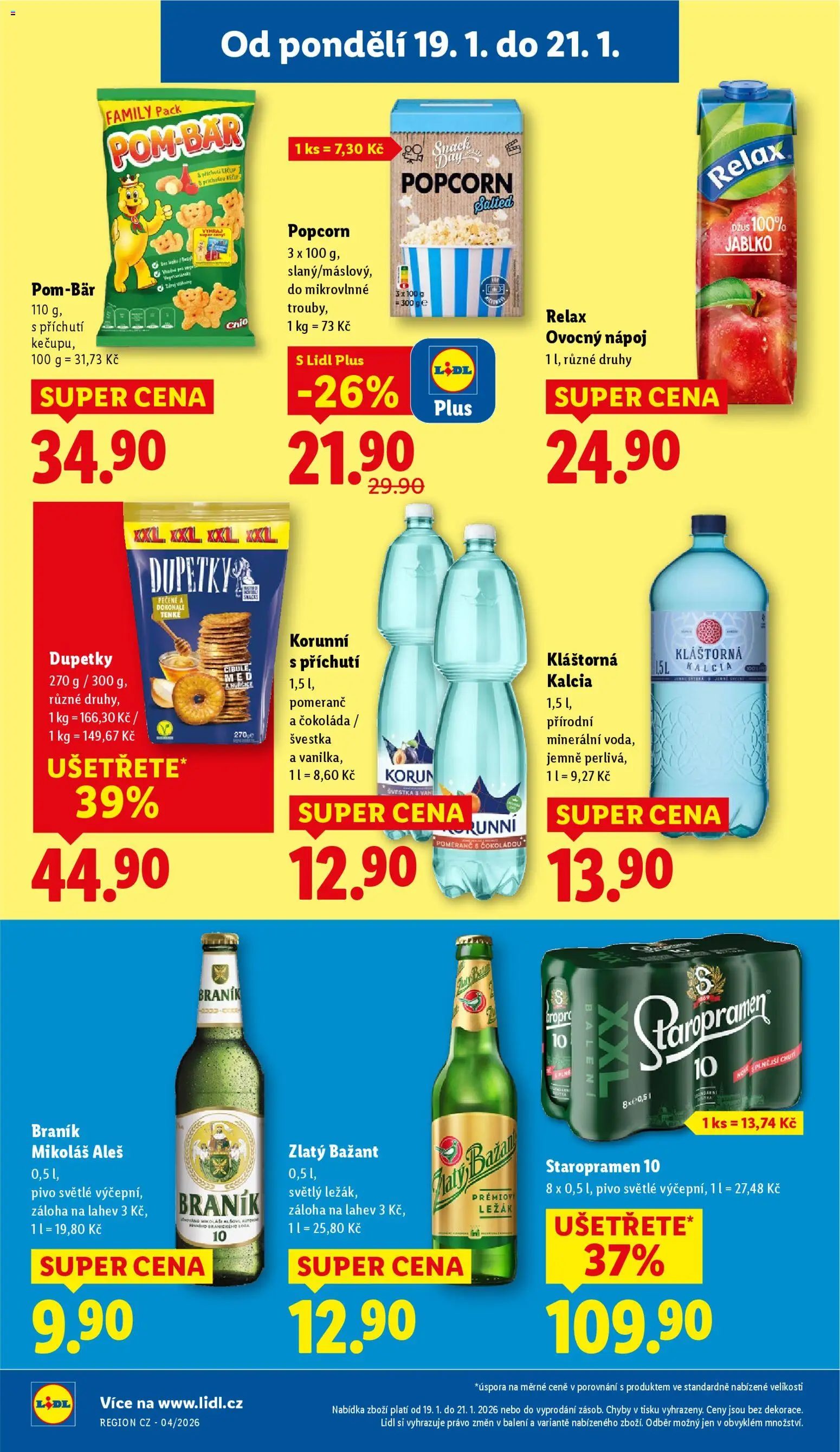 Lidl leták od 19.01.2026 | Strana: 28 | Produkty: Staropramen, Čokoláda, Kečup, Dupetky